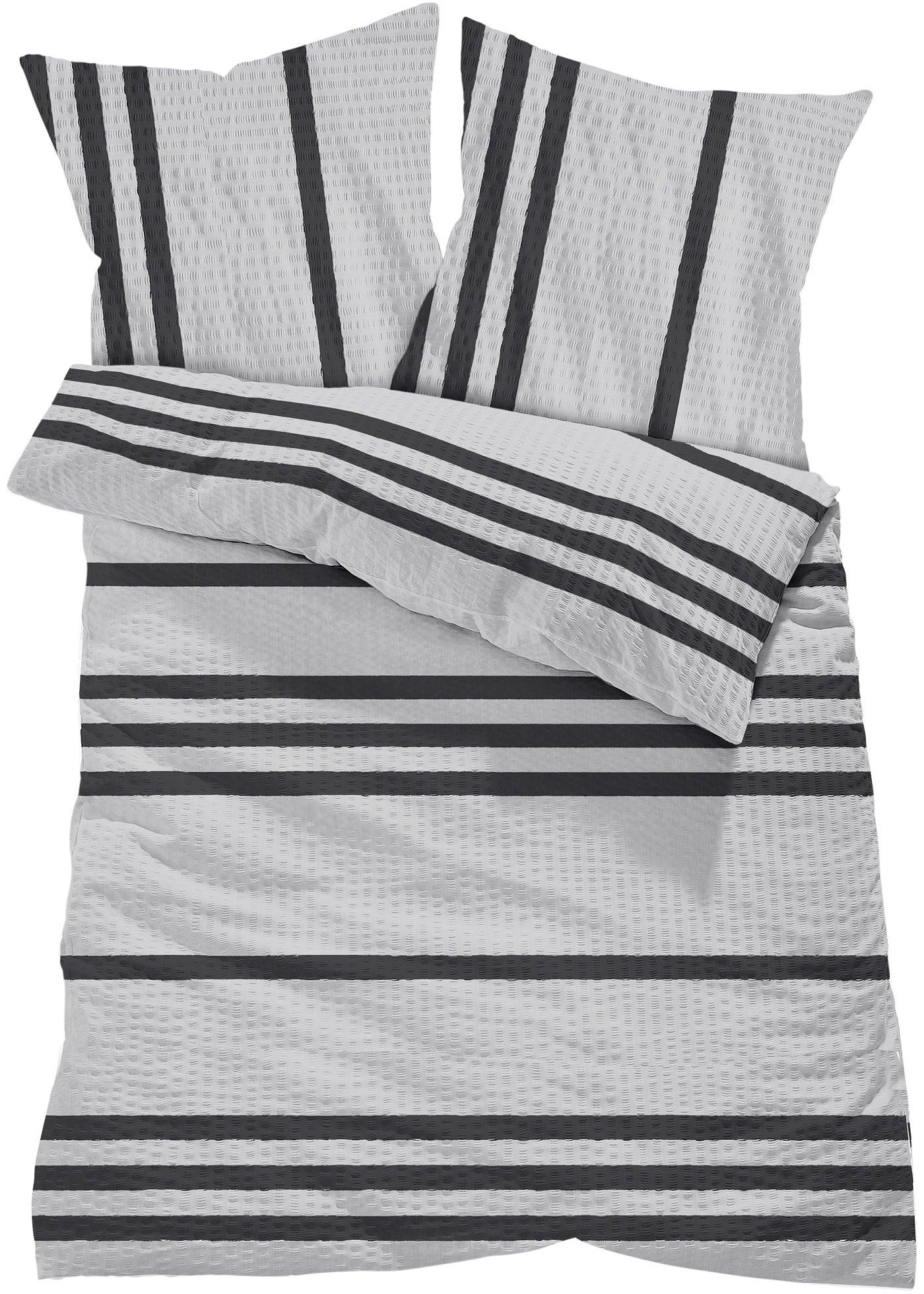 Parure de lit à rayures