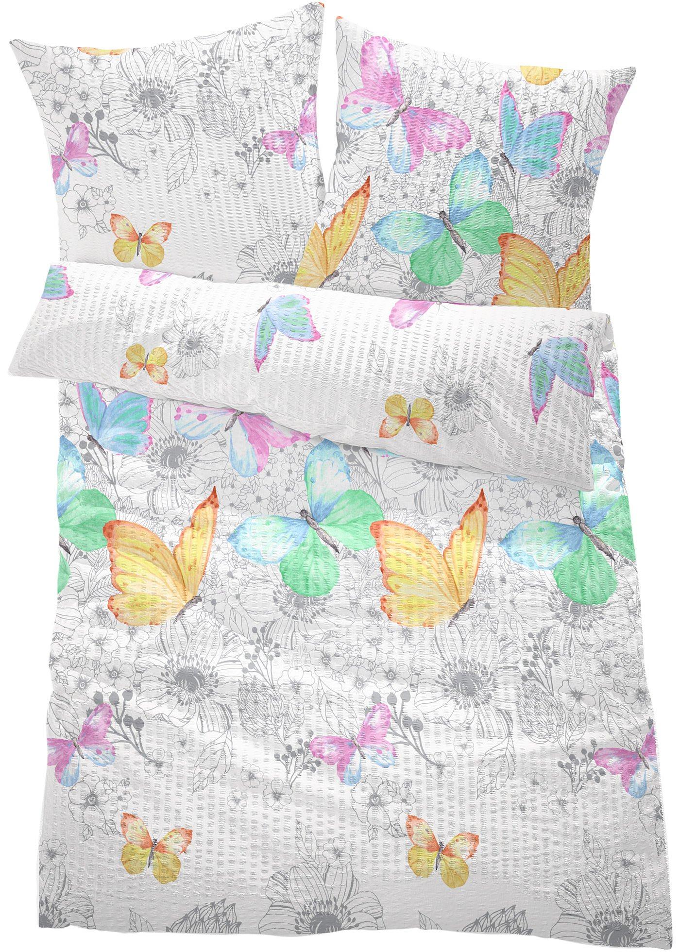 Parure de lit motif papillon