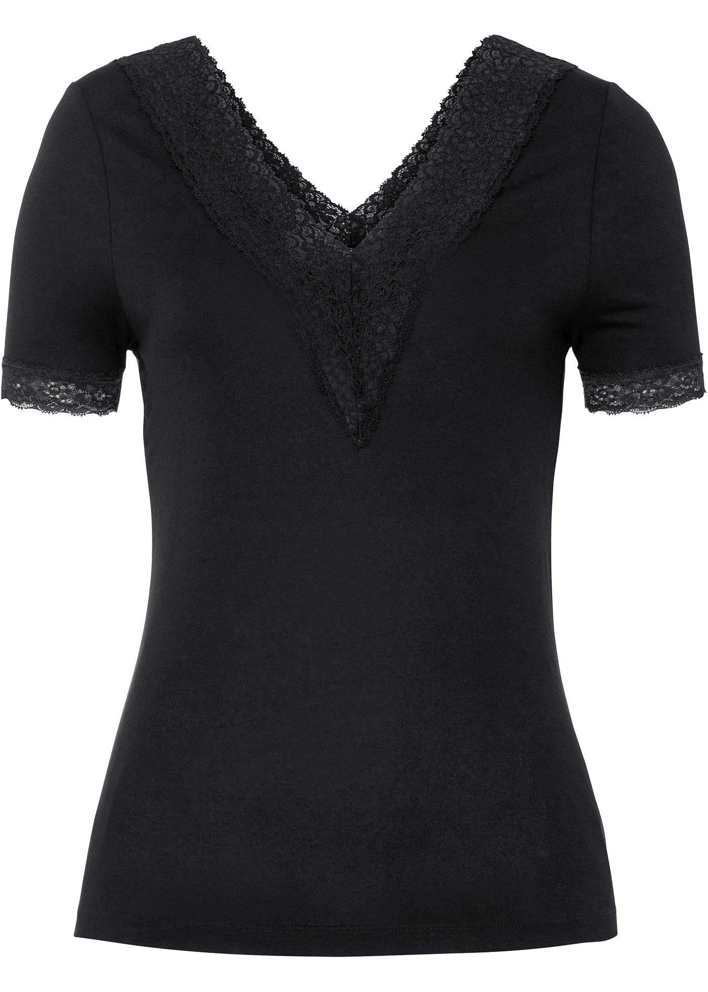 T-shirt à dentelle