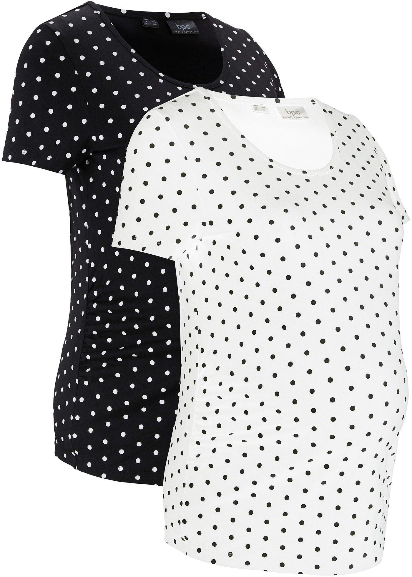 Lot de 2 T-shirts de grossesse en coton bio