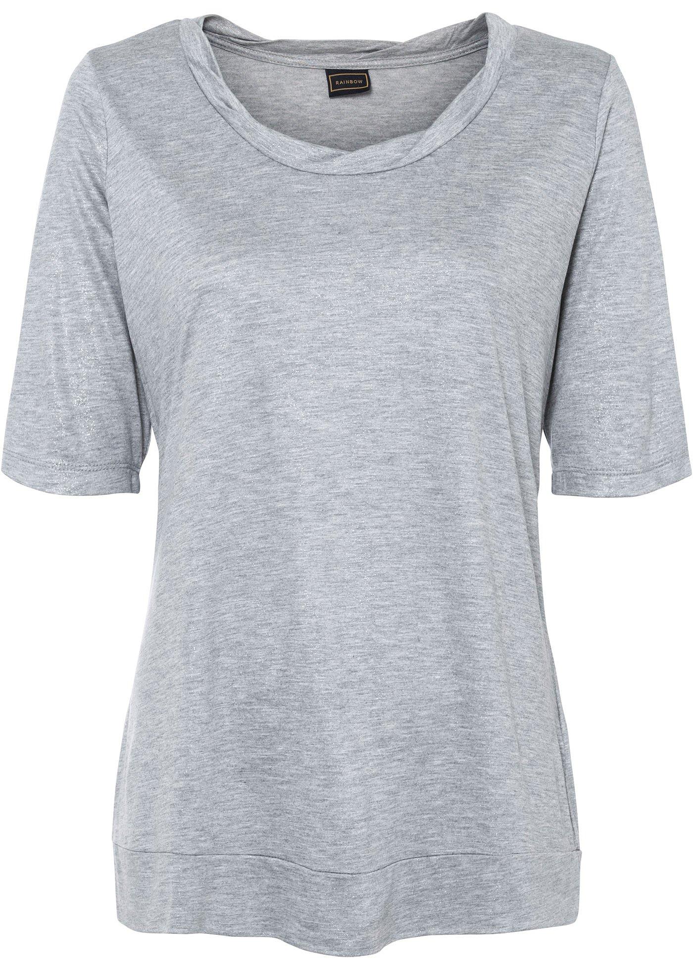 T-shirt à imprimé argenté