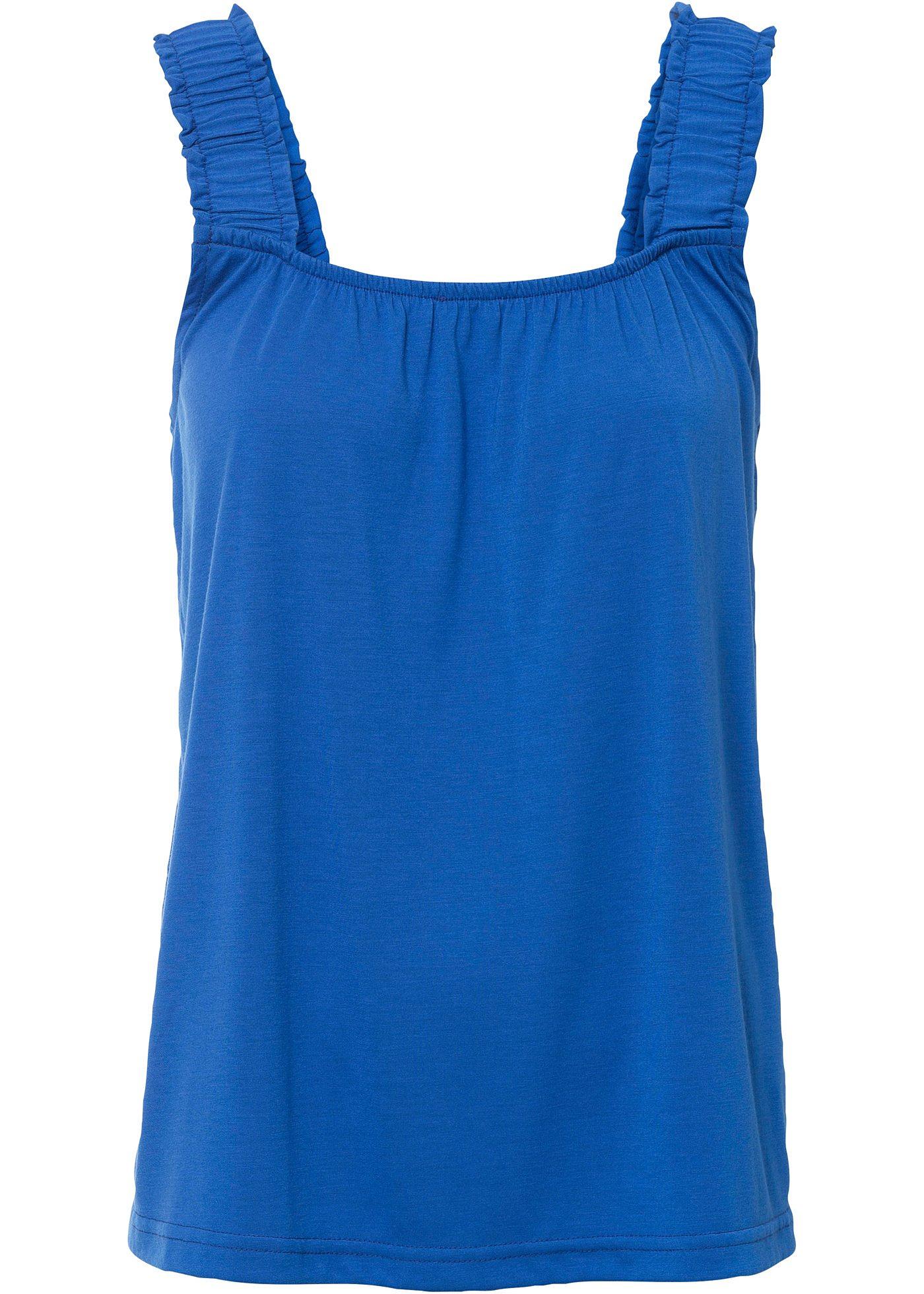 Top à bretelles smockées