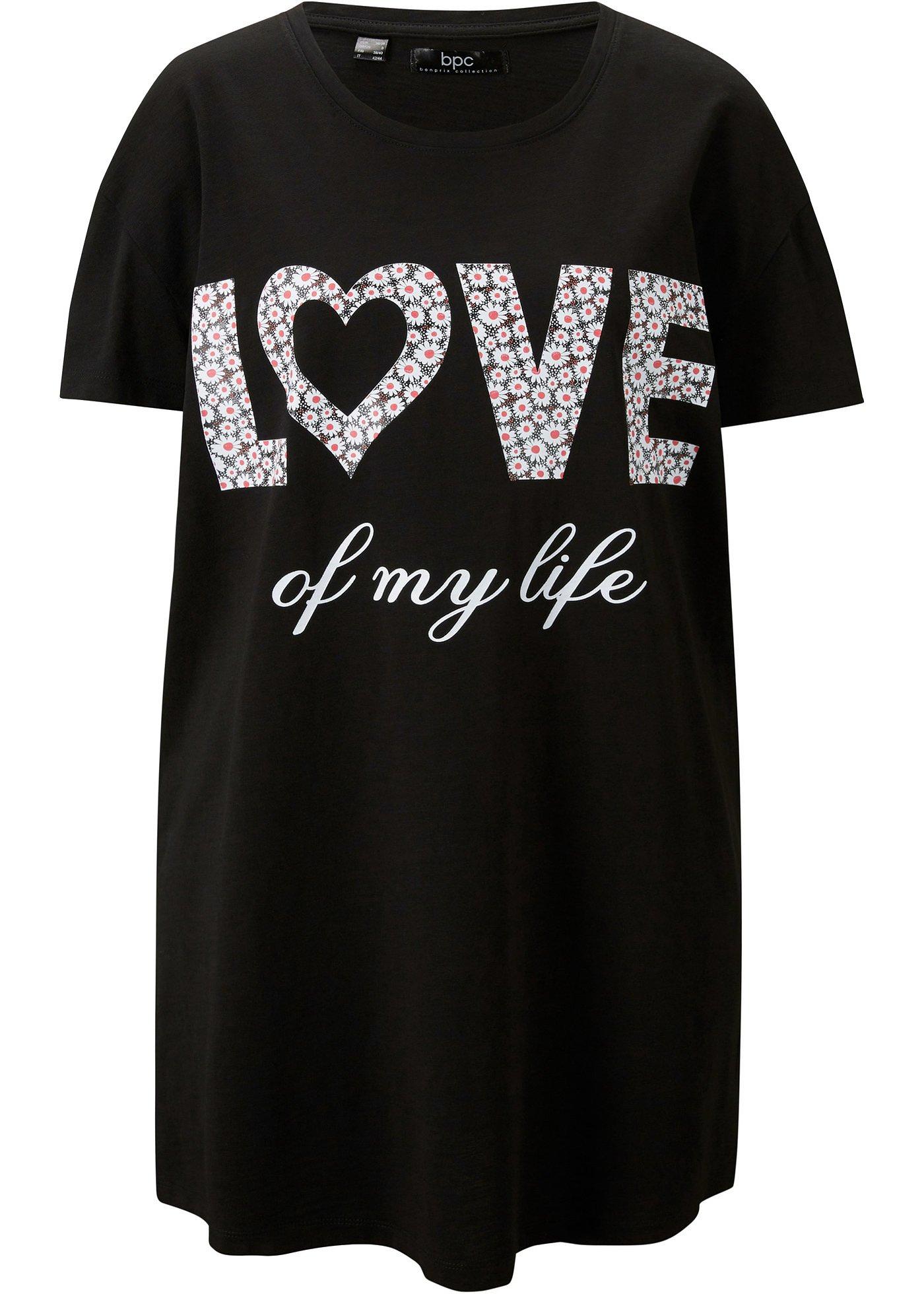 T-shirt oversize en coton avec imprimé