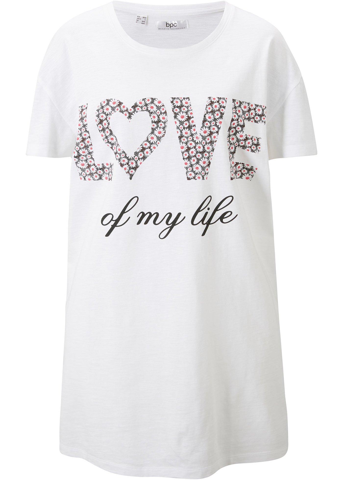 T-shirt oversize en coton avec imprimé