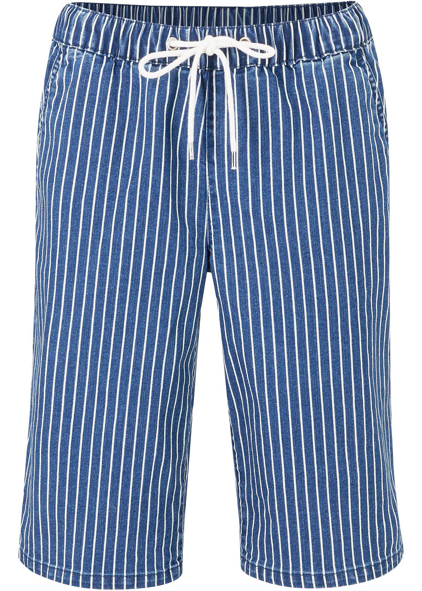 Bermuda confort stretch avec cordon à nouer et taille confortable