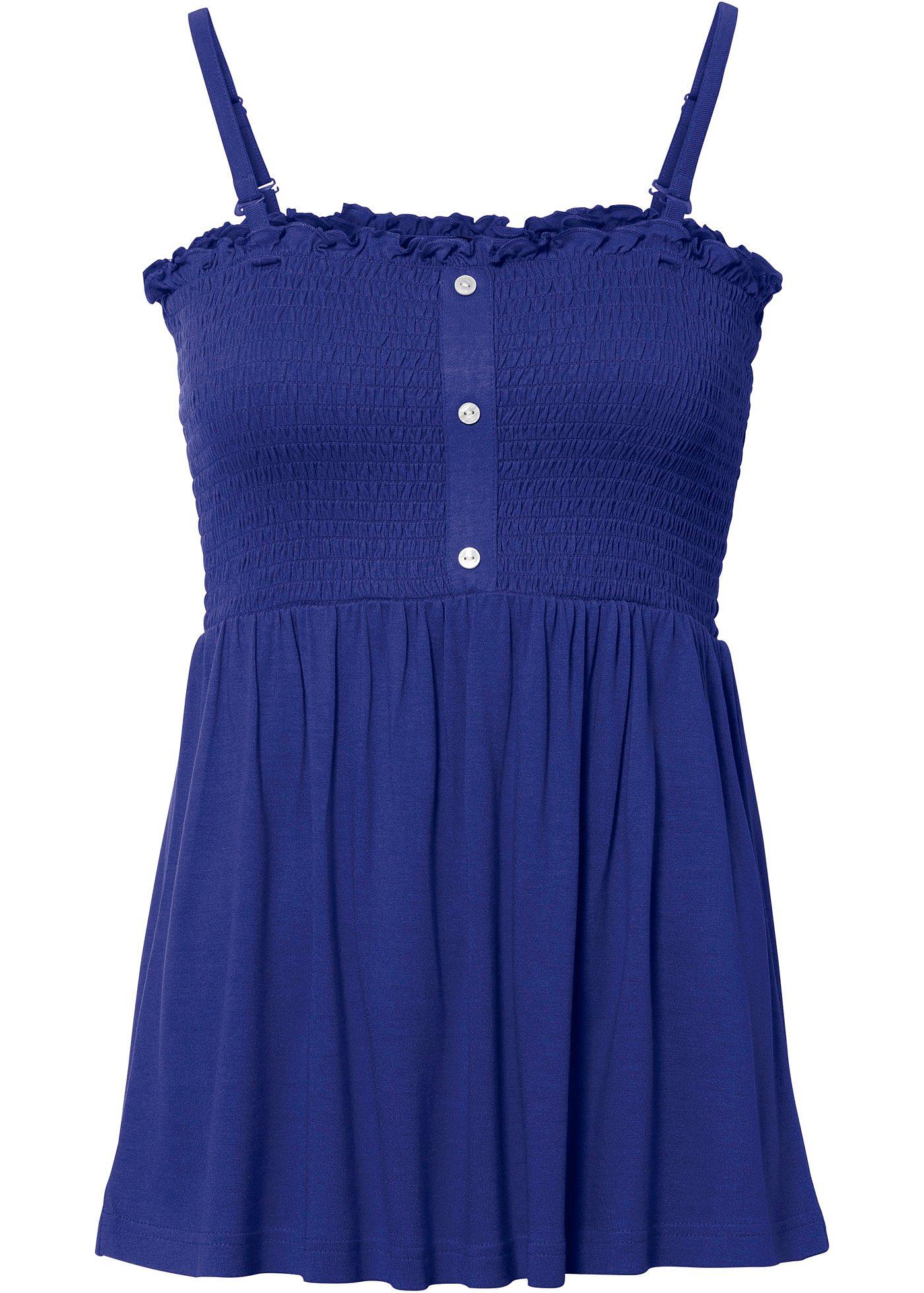 Top à empiècement smock