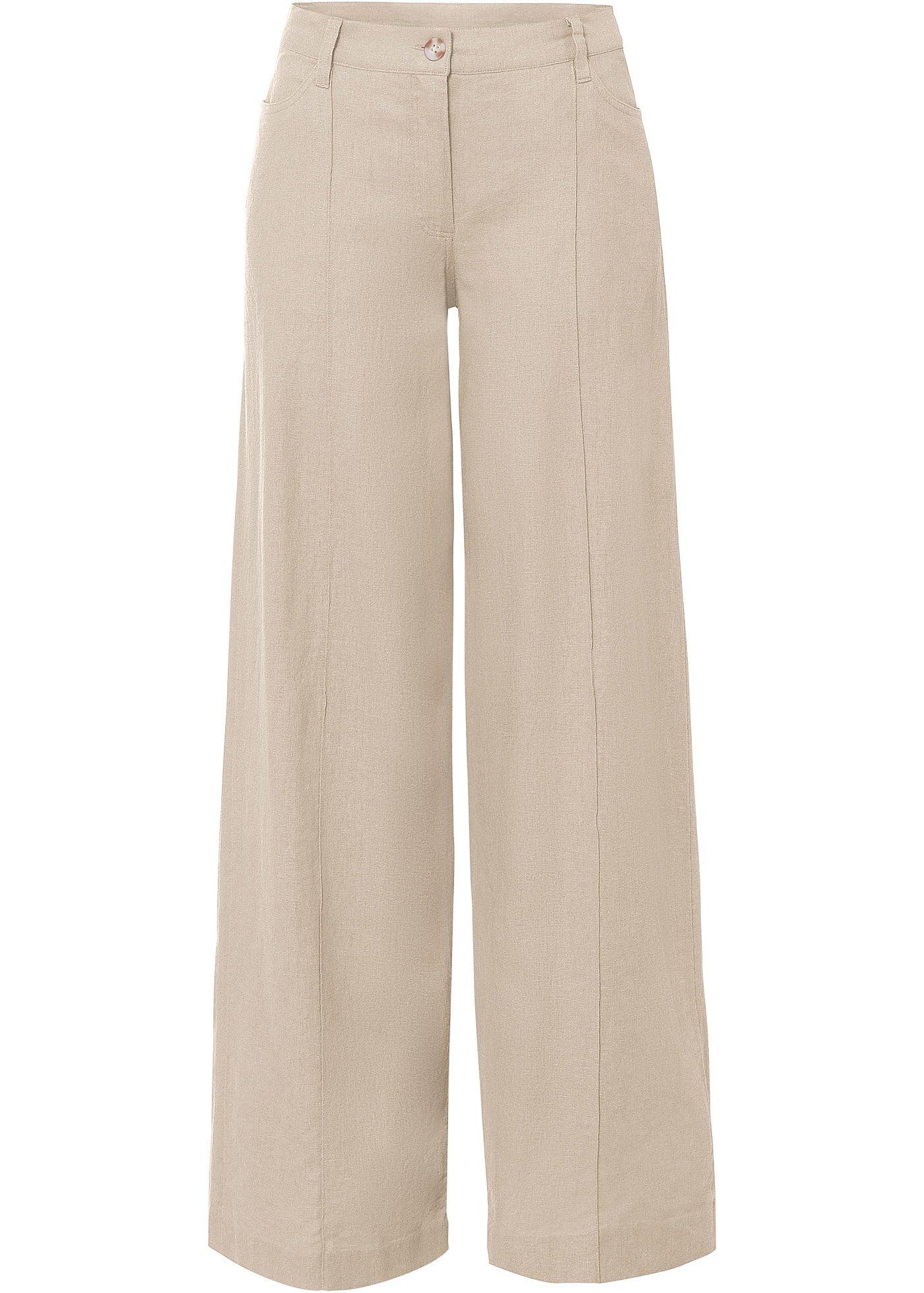 Pantalon palazzo en lin
