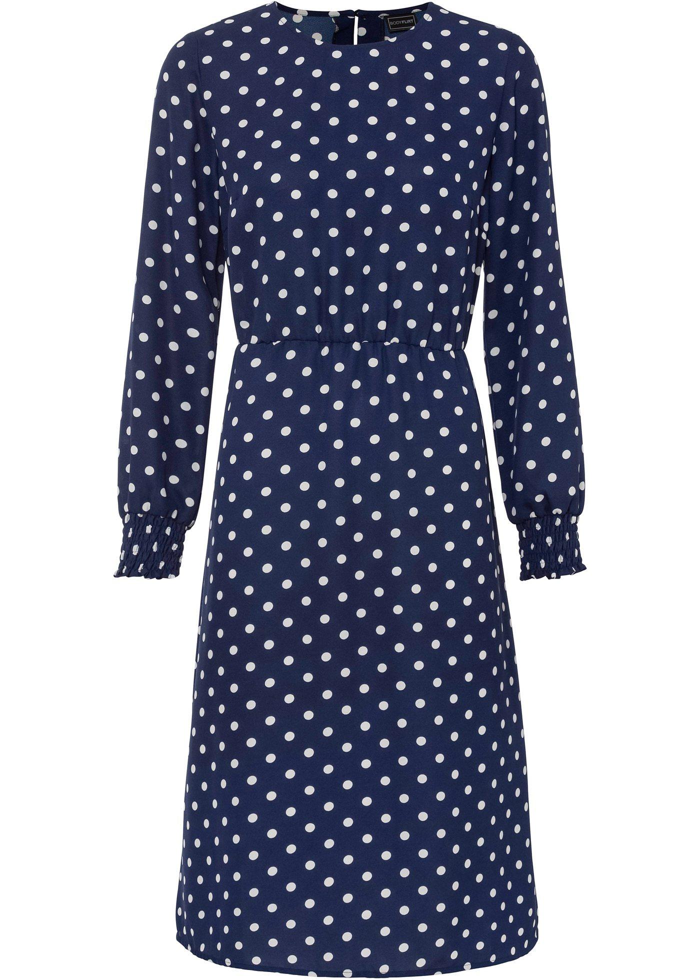 Robe midi à pois