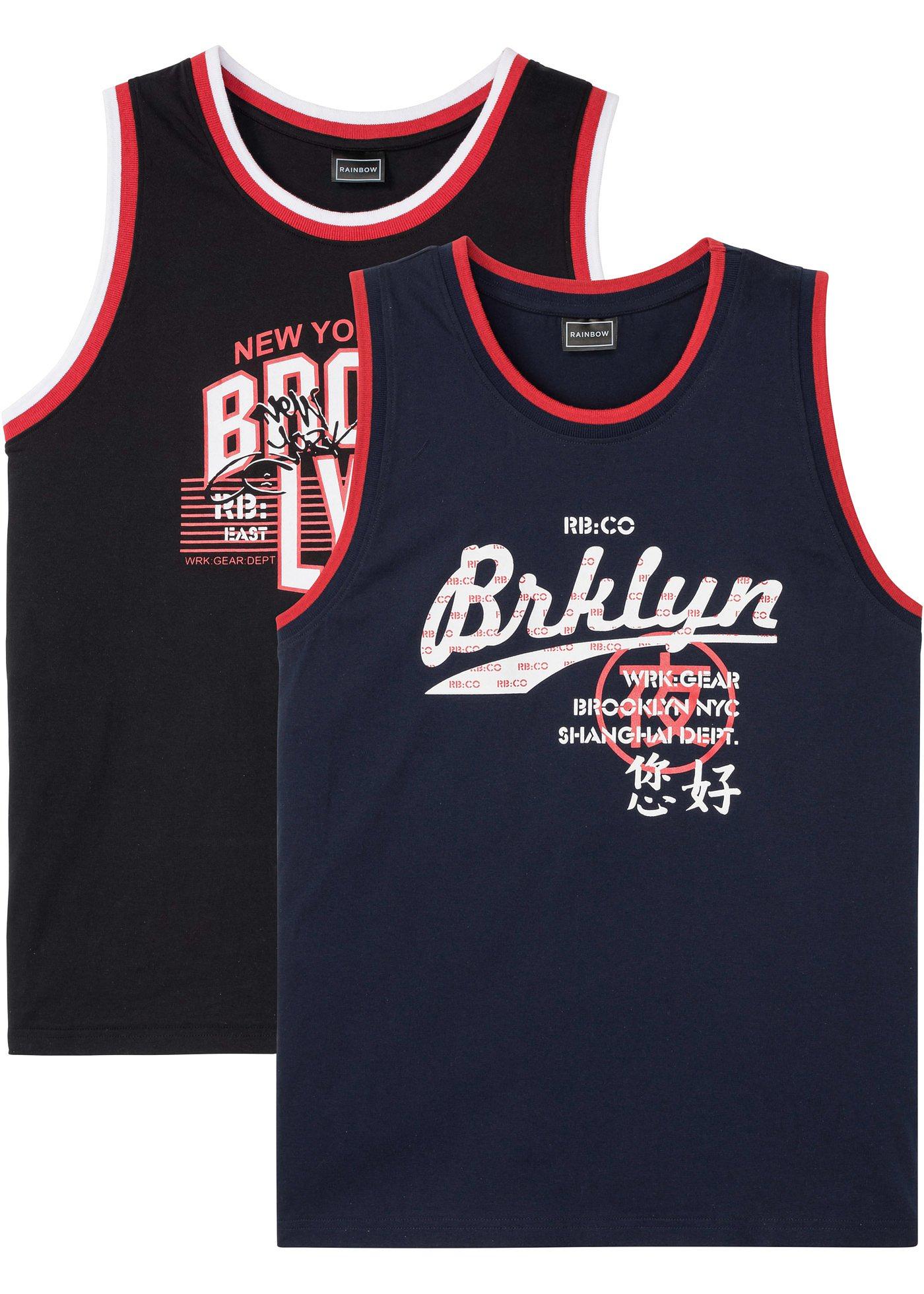 Lot de 2 débardeurs, Slim Fit