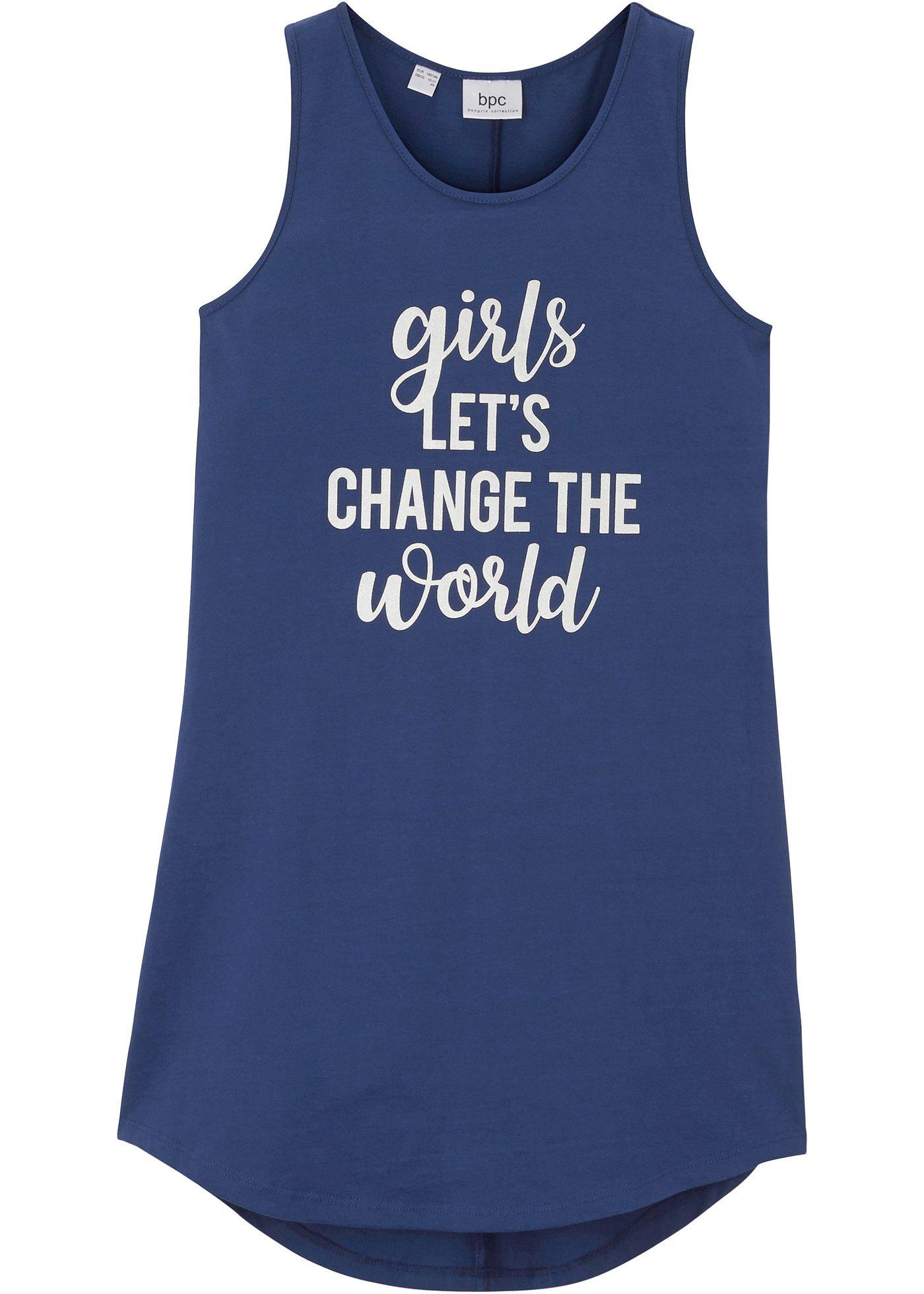 Chemise de nuit fille, sans manches