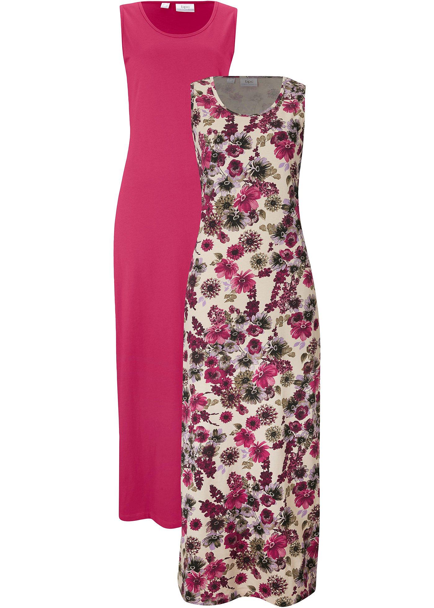 Lot de 2 robes longues coton