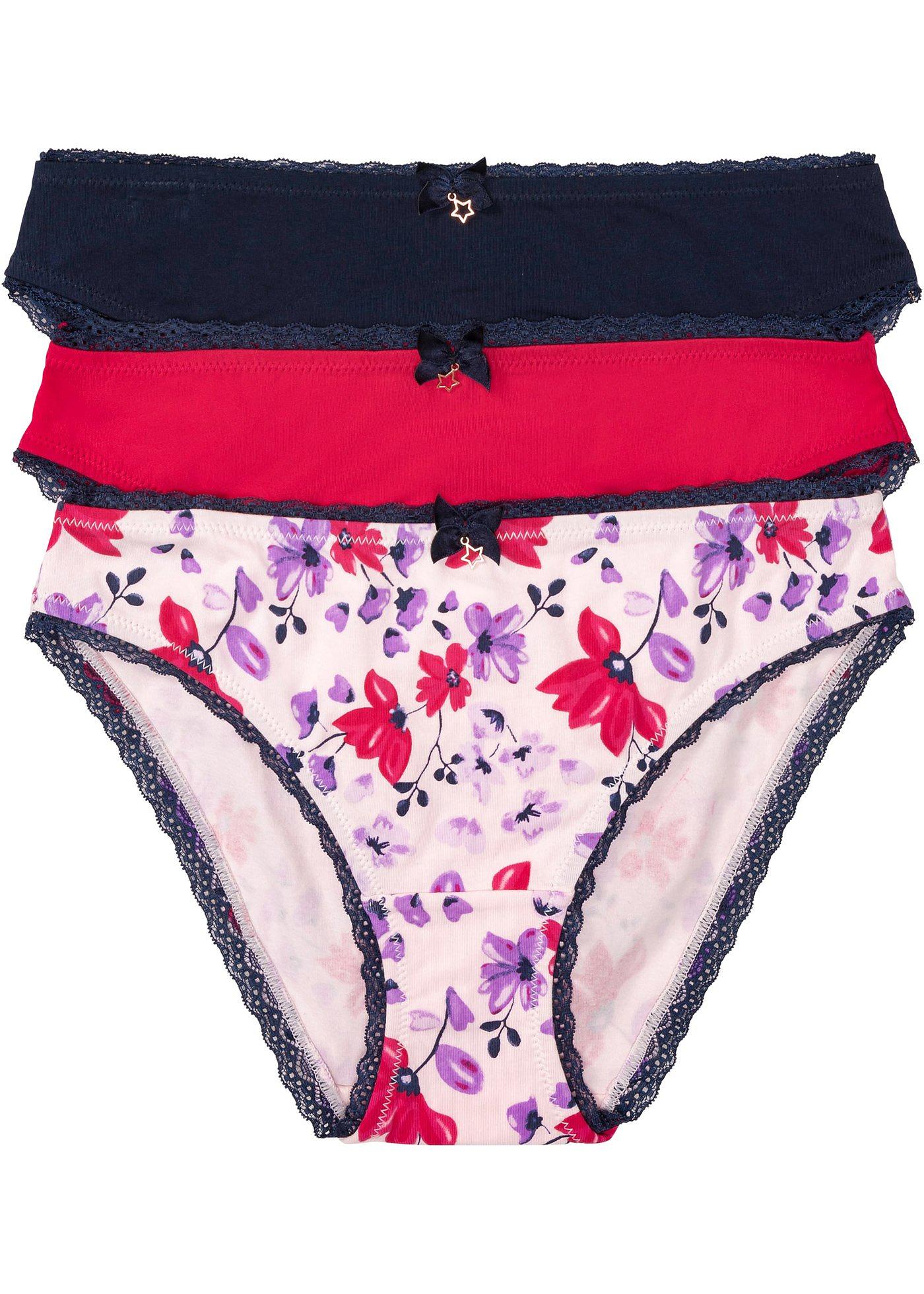 Lot de 3 slips avec coton bio