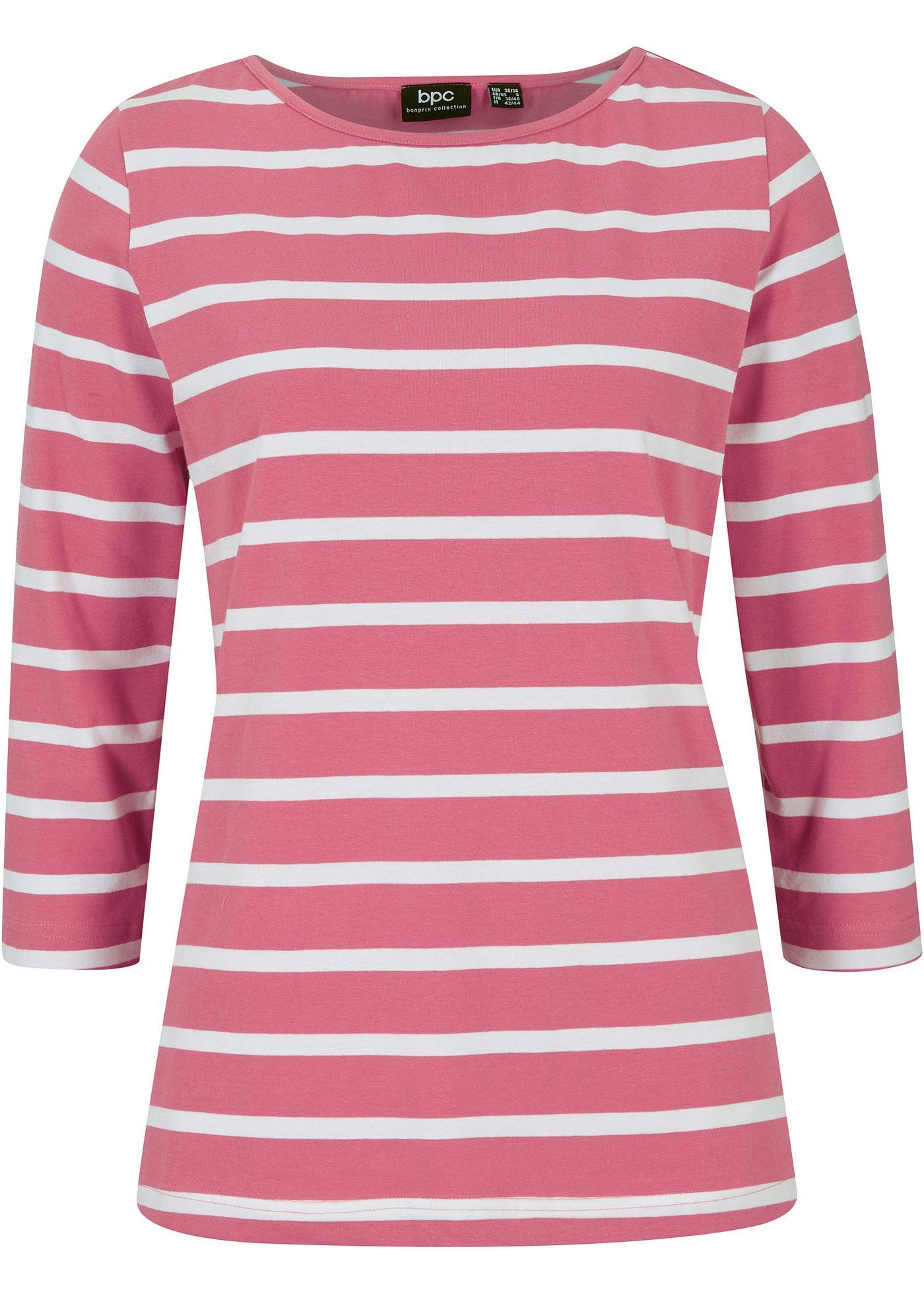 T-shirt extensible à manches 3/4