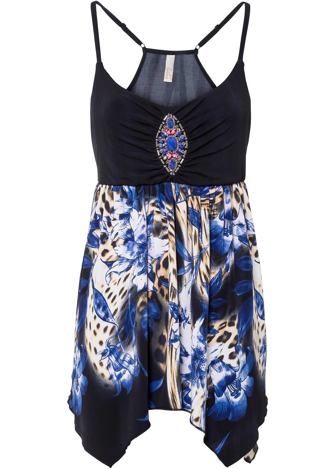 Top à bretelles spaghetti avec application