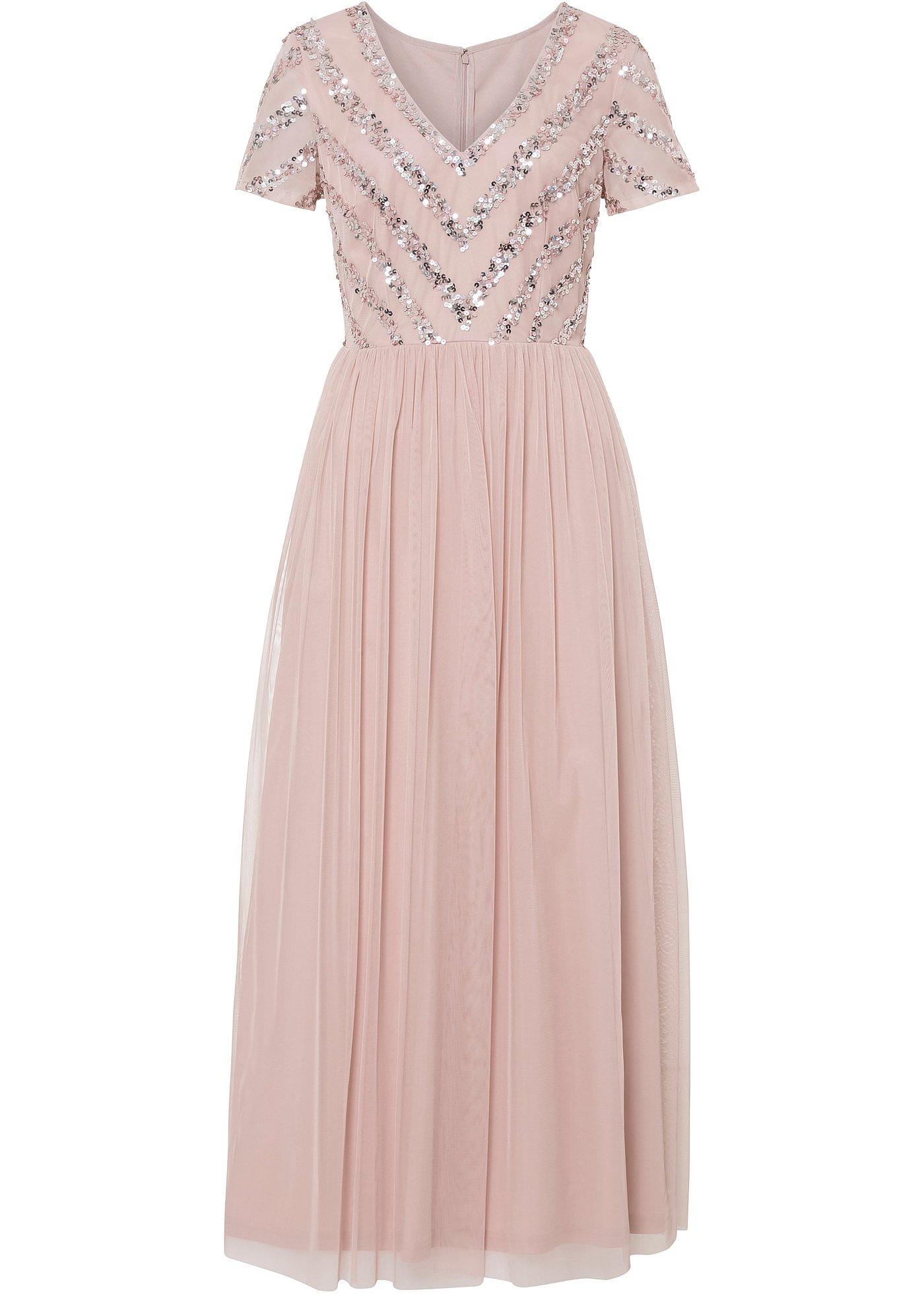 Robe longue à paillettes