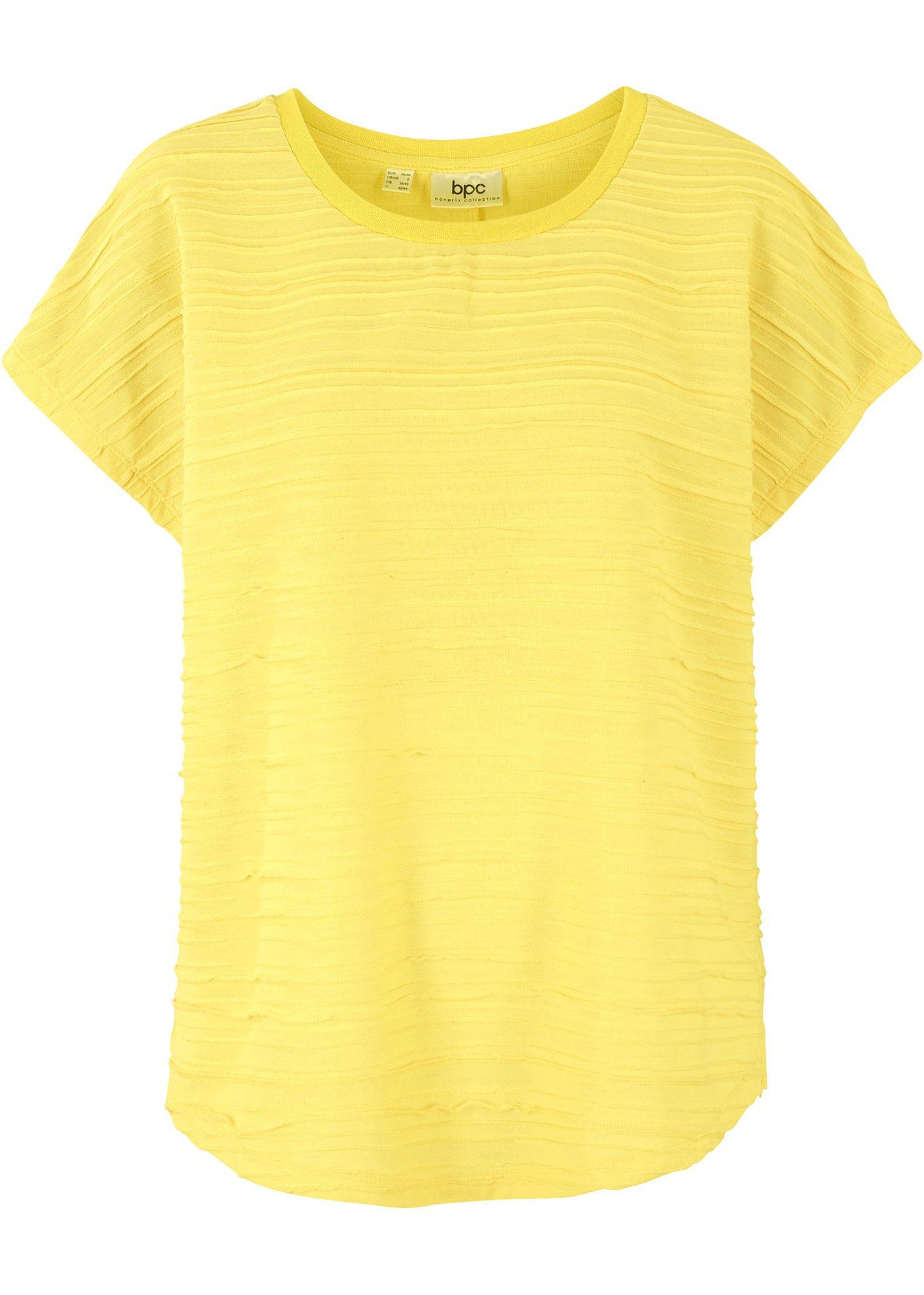 T-shirt boxy structuré avec col rond