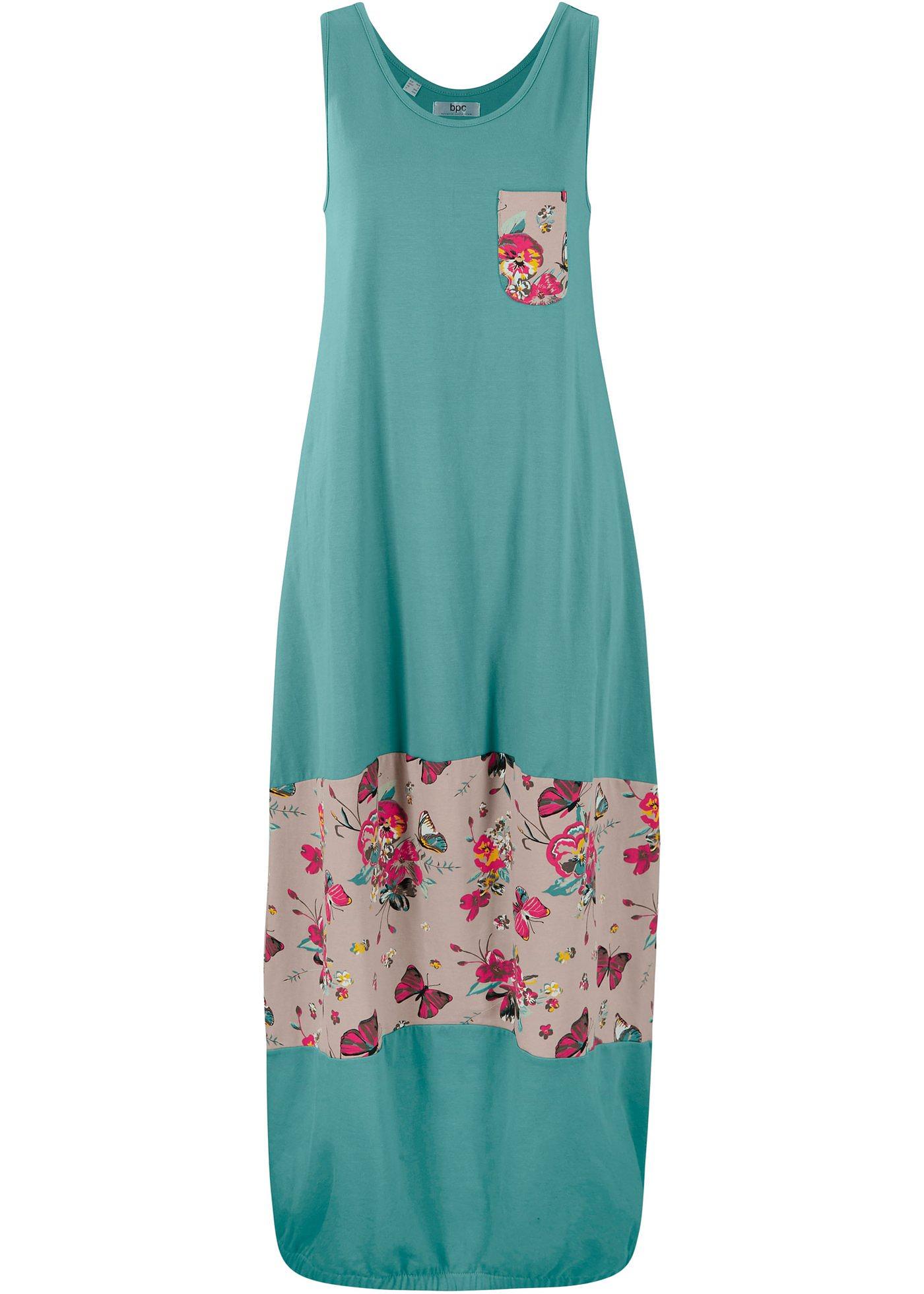 Robe longue en coton de forme ovoïde