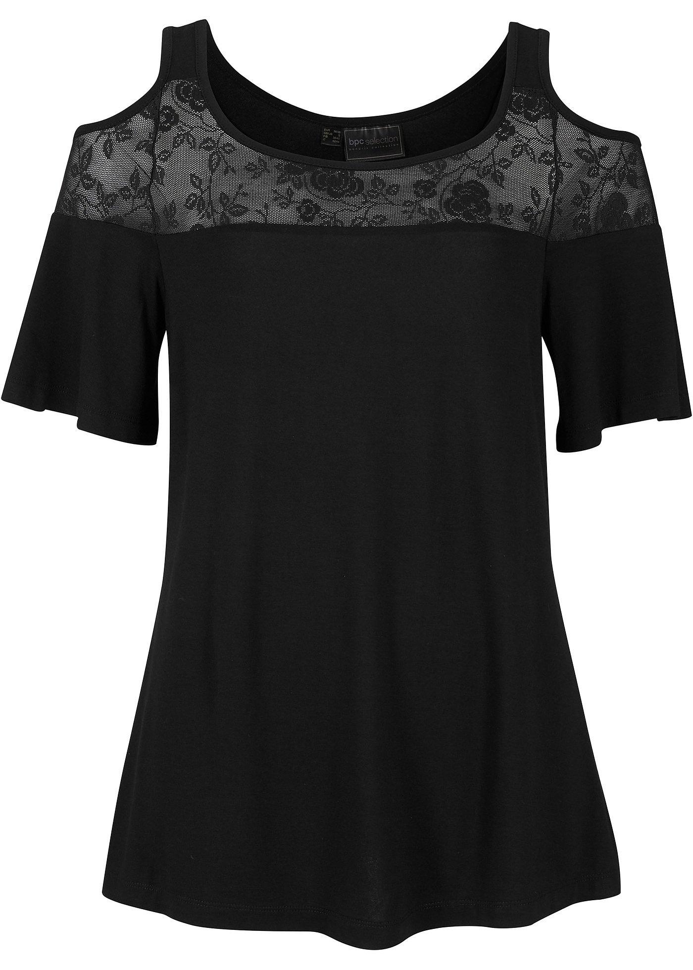 Tunique en jersey avec dentelle avec viscose durable