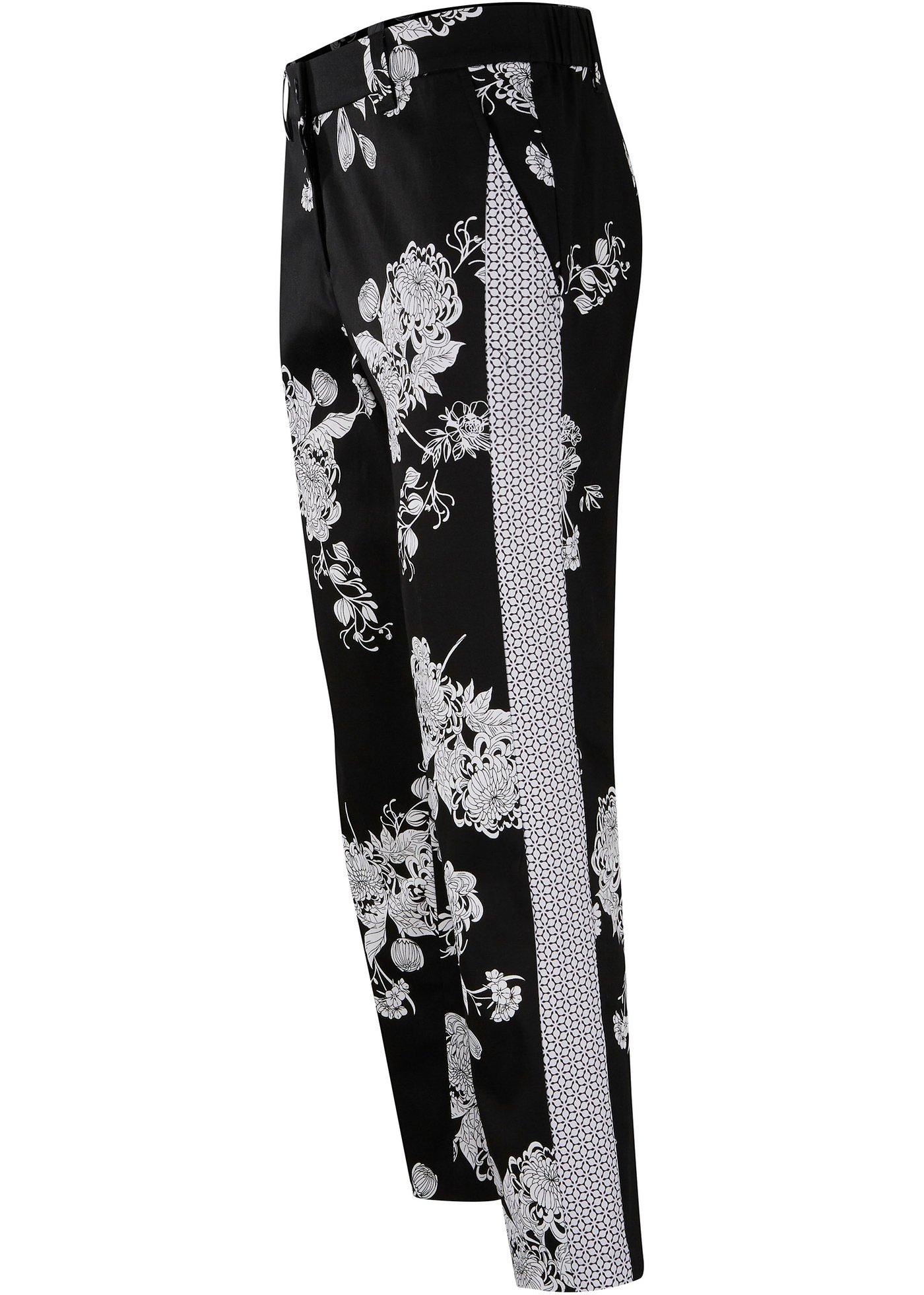 Pantalon 7/8 à imprimé floral