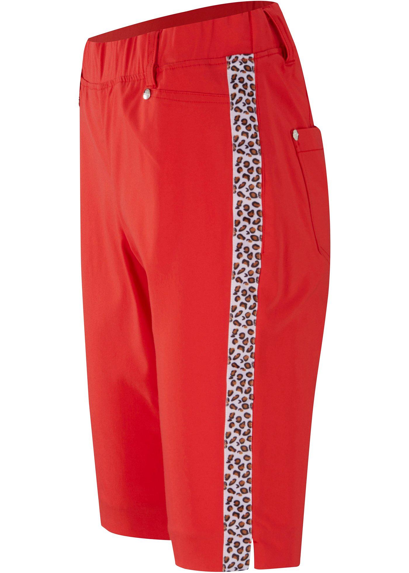 Bermuda extensible avec galon rayure