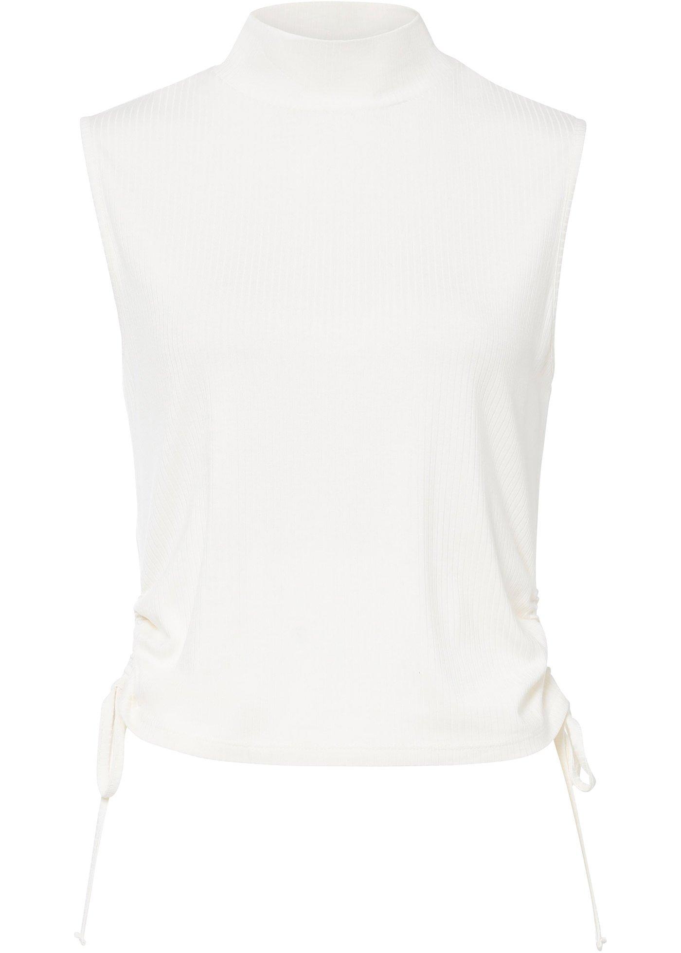 Top côtelé raccourci