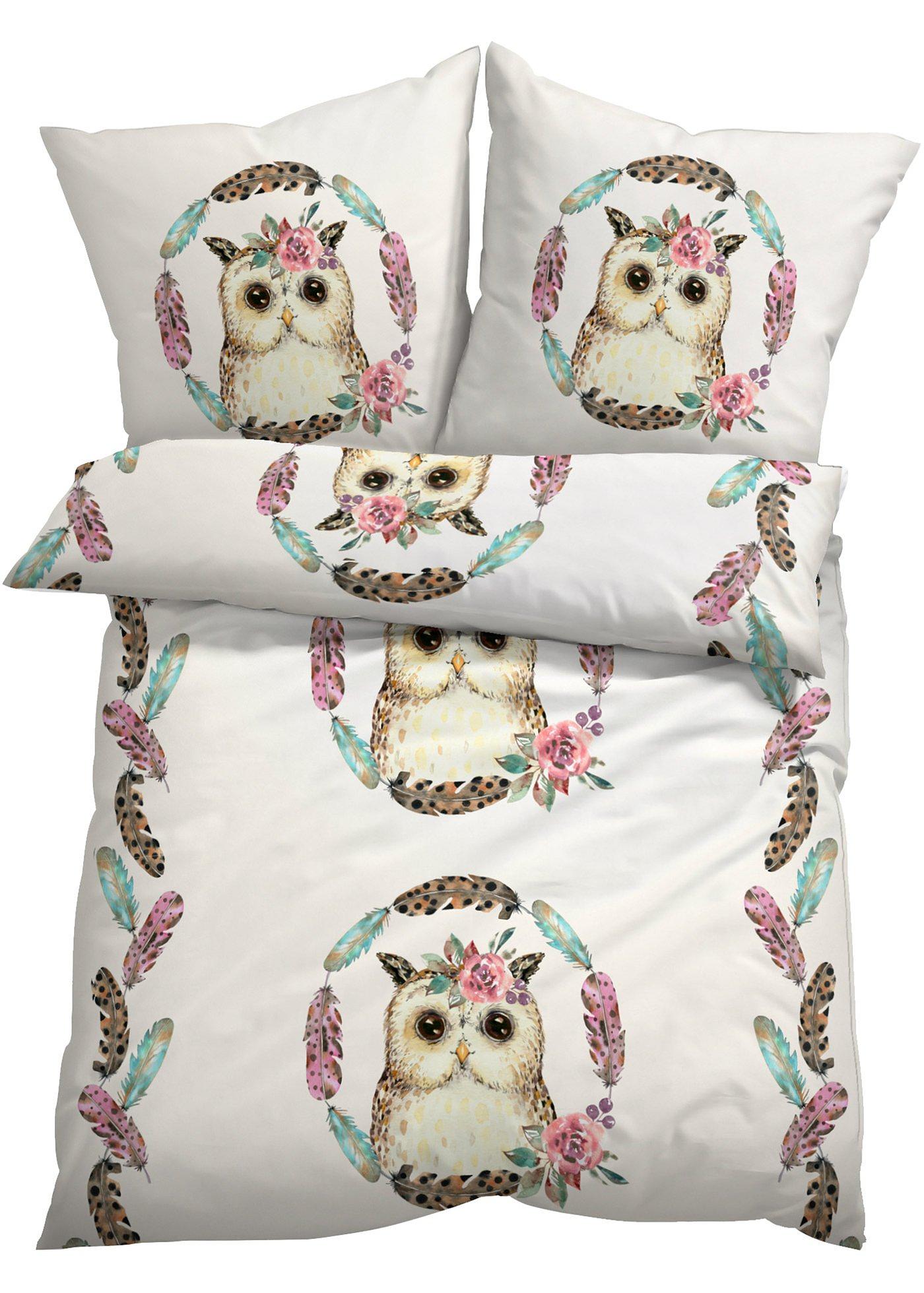 Parure de lit avec chouette