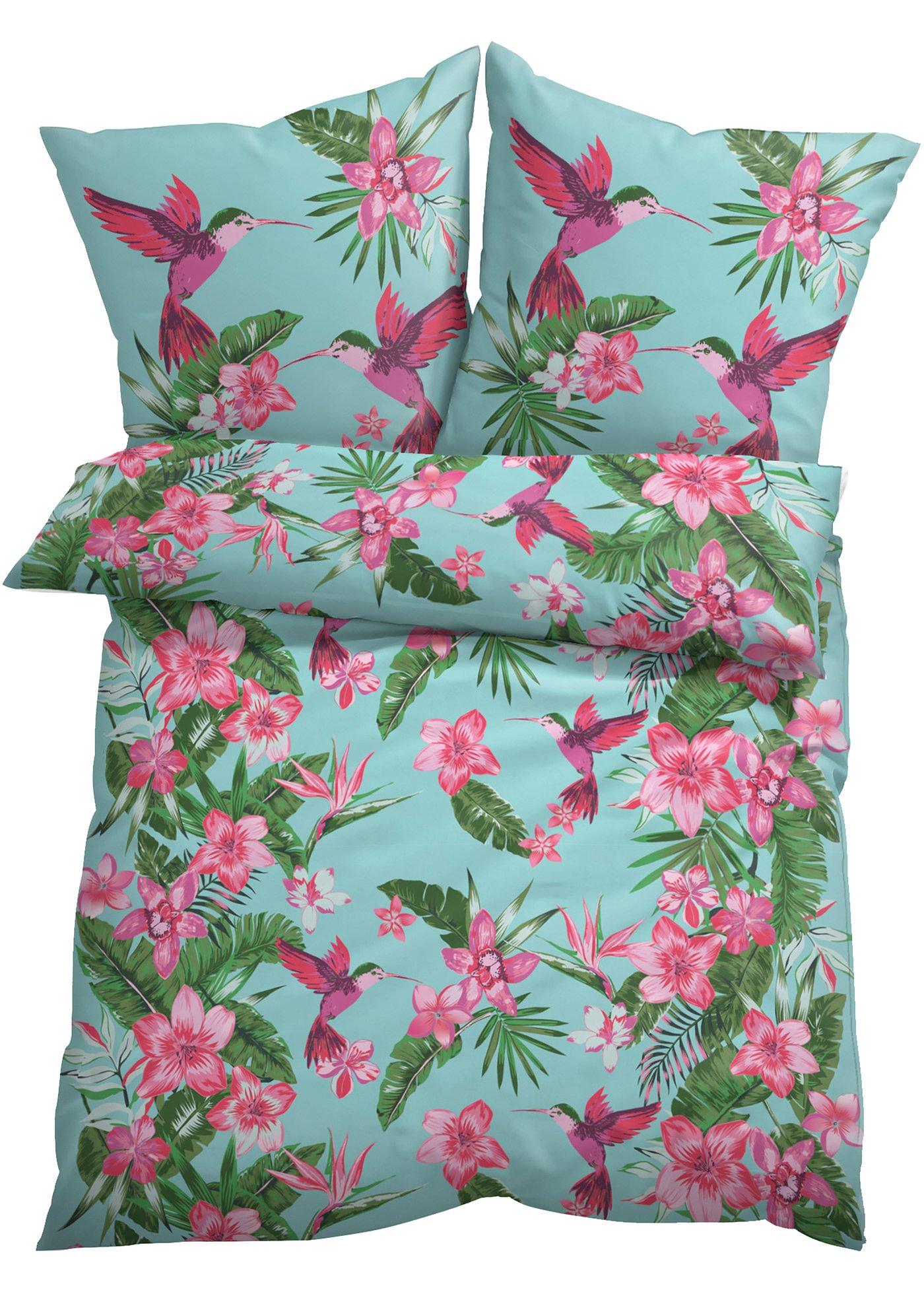 Parure de lit avec hibiscus