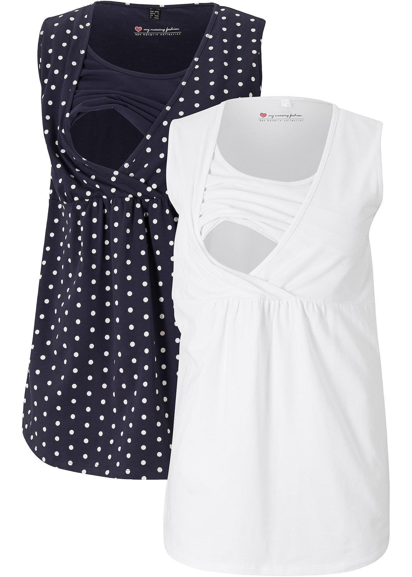Image de Lot de 2 tops de grossesse/d'allaitement