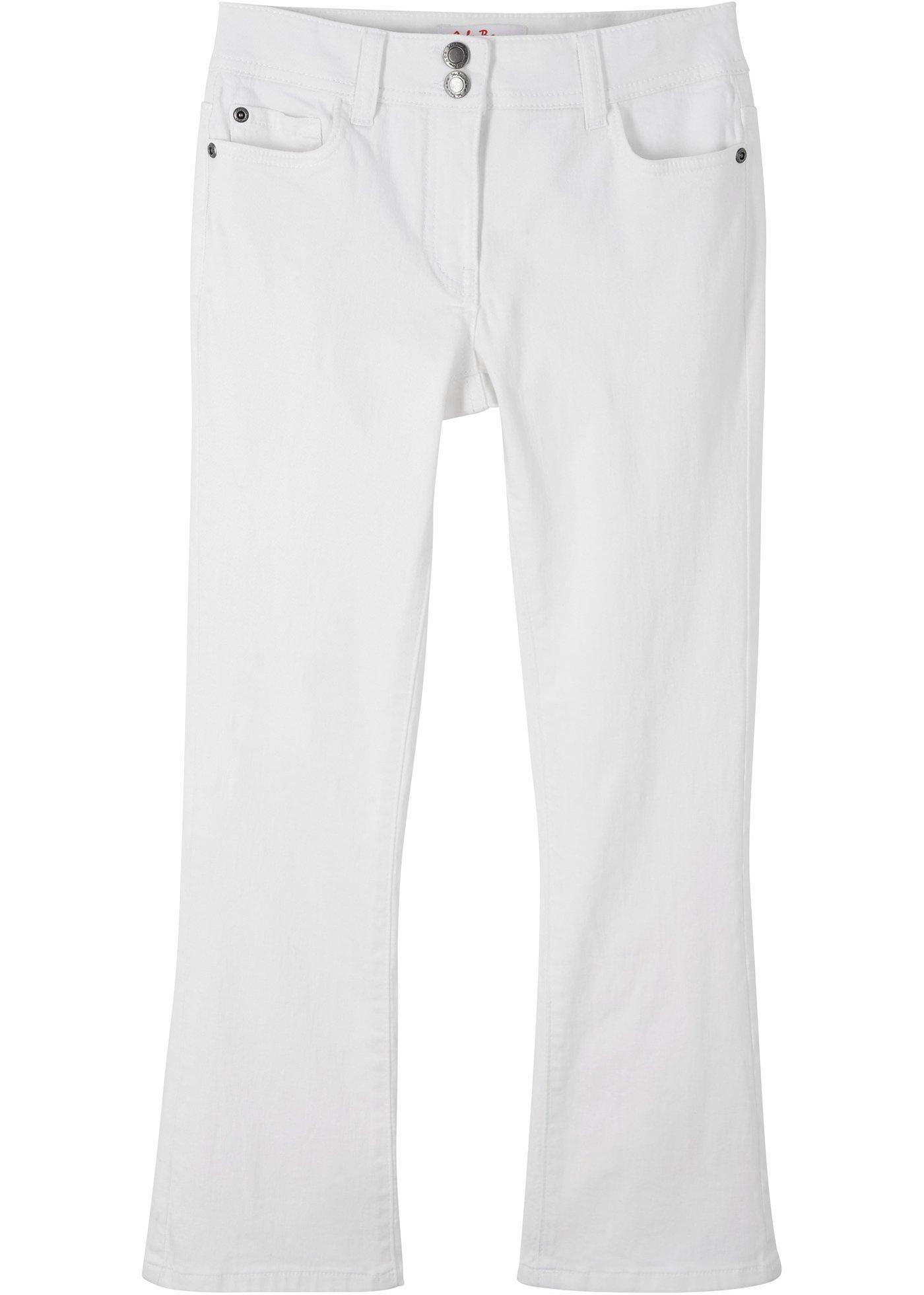 Pantalon twill extensible Bootcut fille