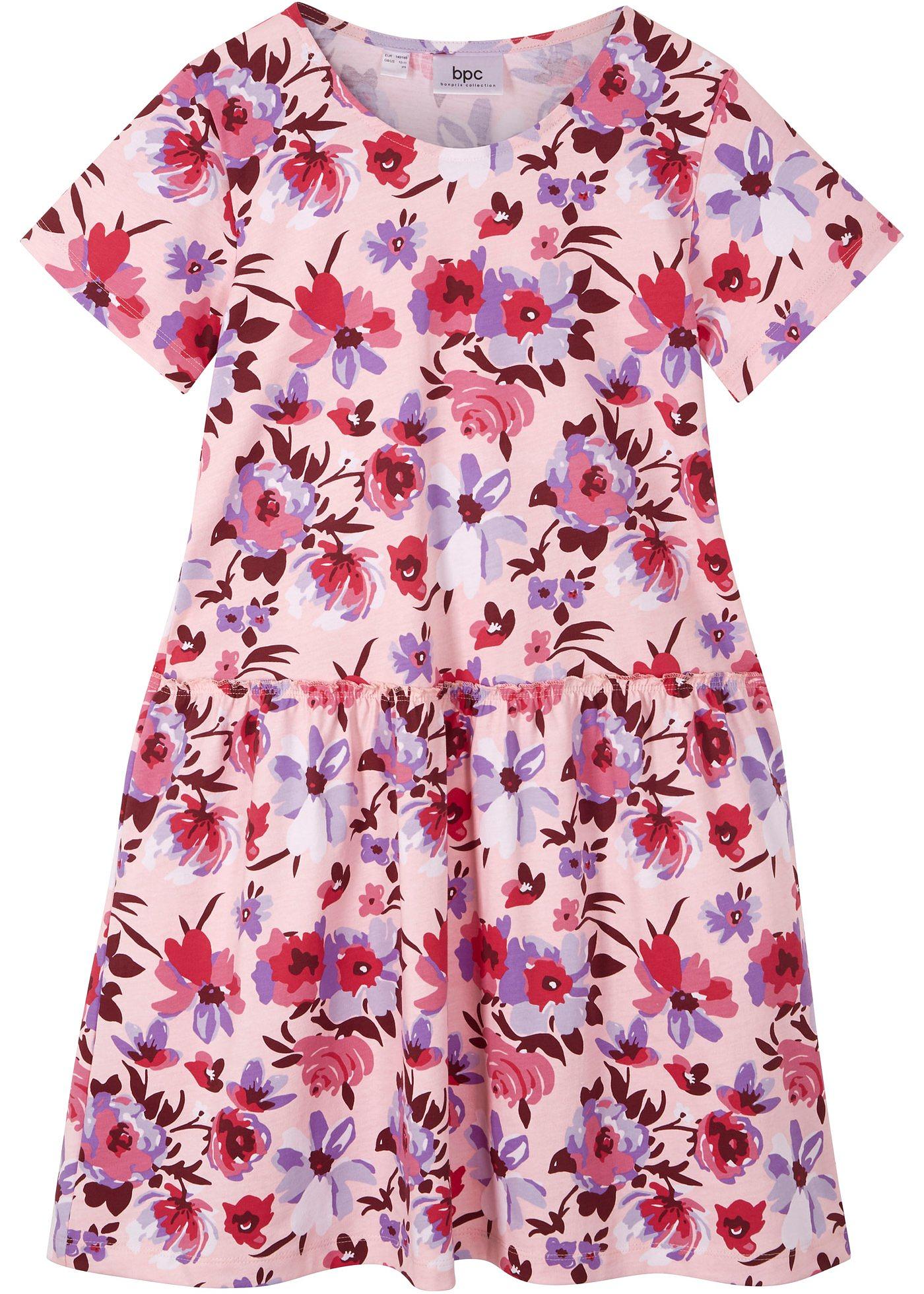 Robe en jersey fille en coton bio