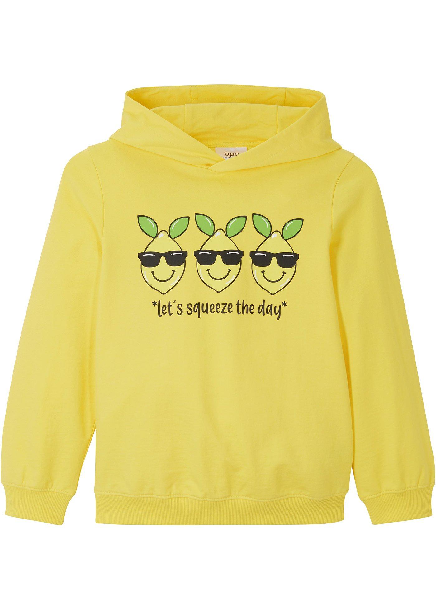 Sweat-shirt à capuche fille en coton bio