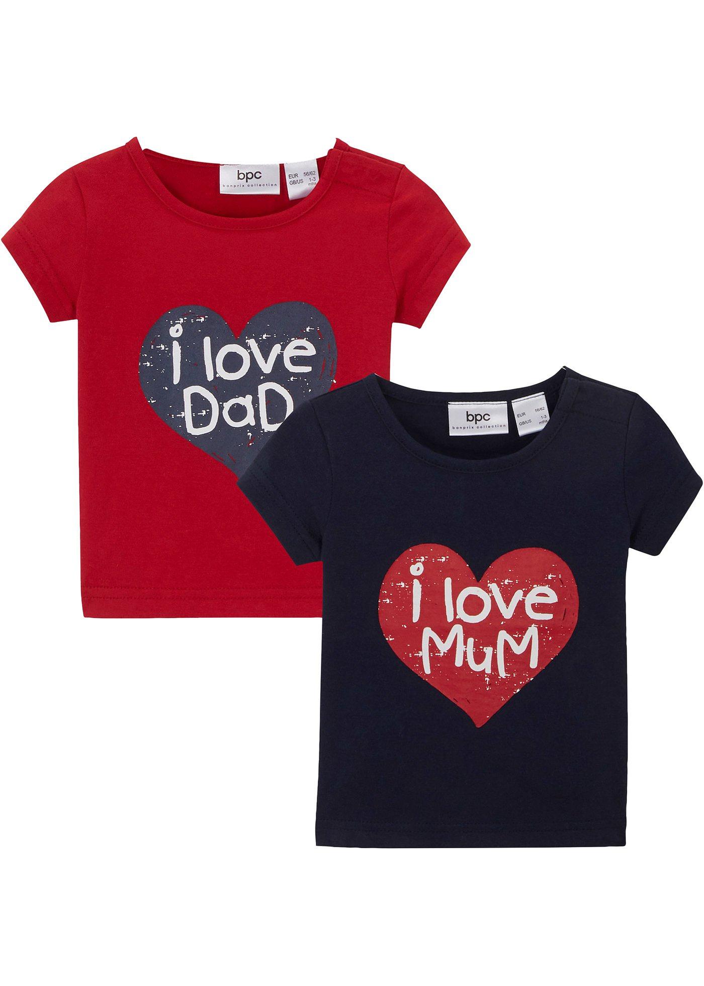 Lot de 2 T-shirts bébé en coton bio
