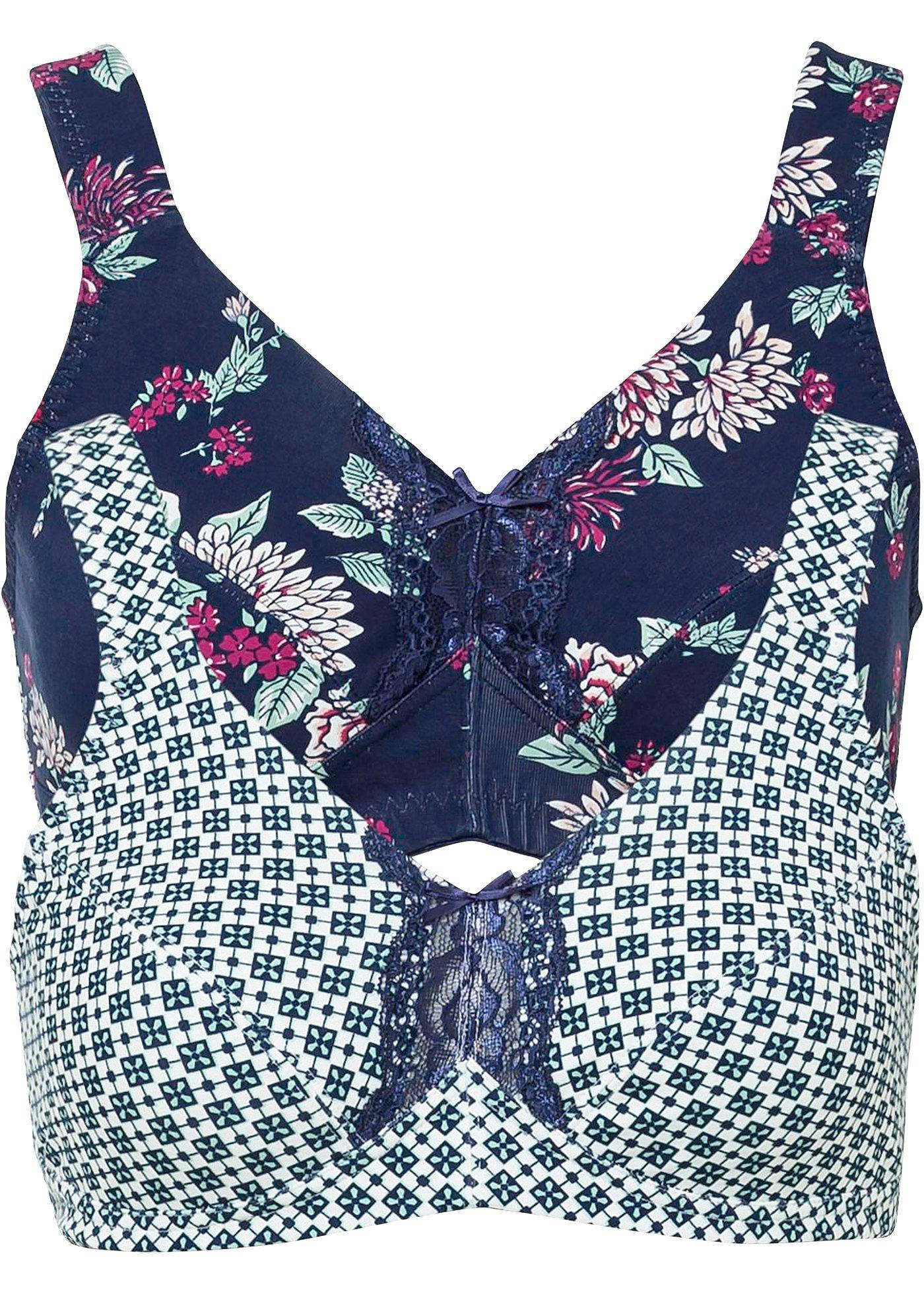 Lot de 2 soutiens-gorge sans armatures avec coton bio