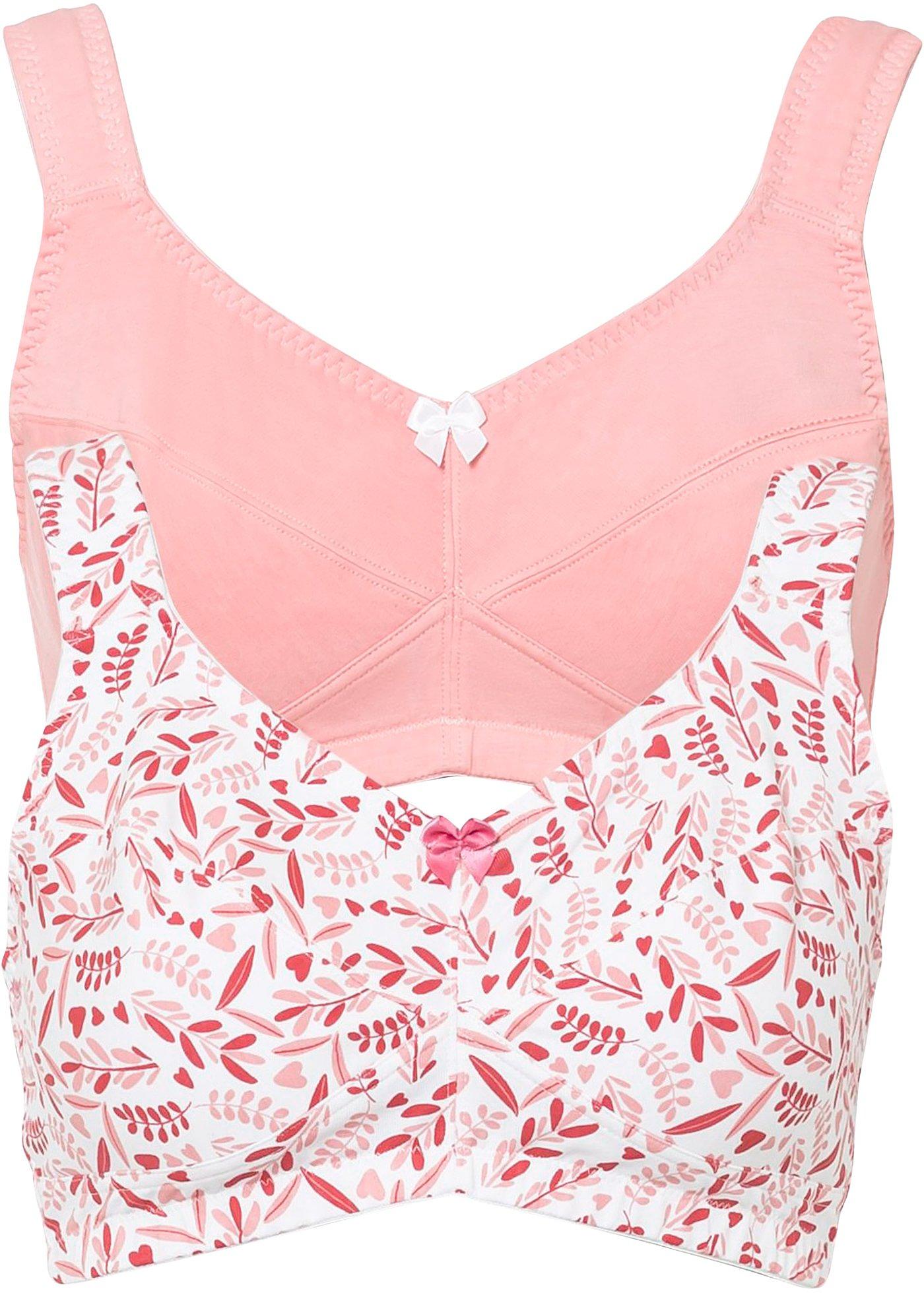 Lot de 2 soutiens-gorge sans armatures avec coton bio