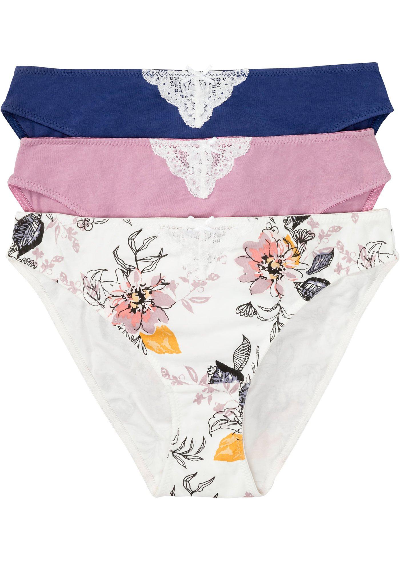 Lot de 3 slips avec coton bio