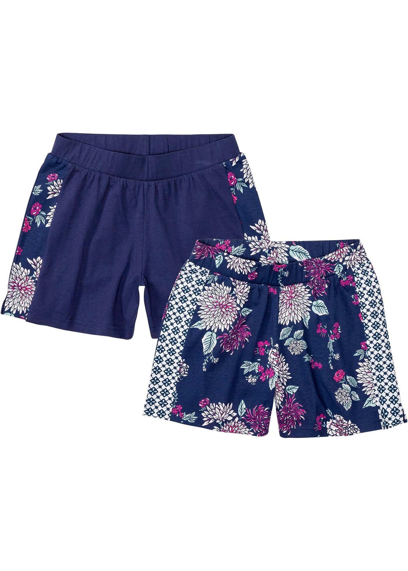Lot de 2 shorts de pyjama en coton bio
