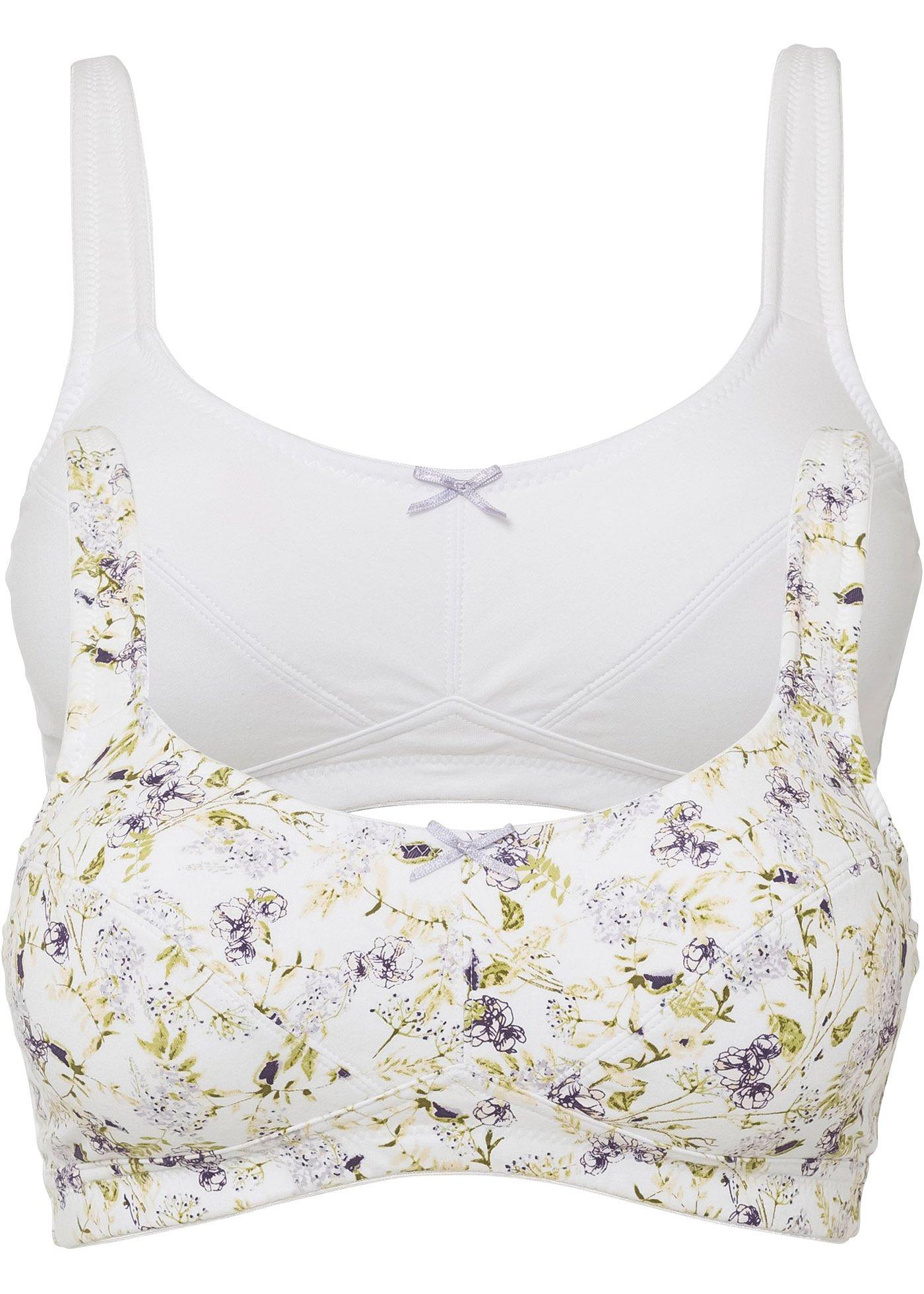 Lot de 2 soutiens-gorge sans armatures coton bio