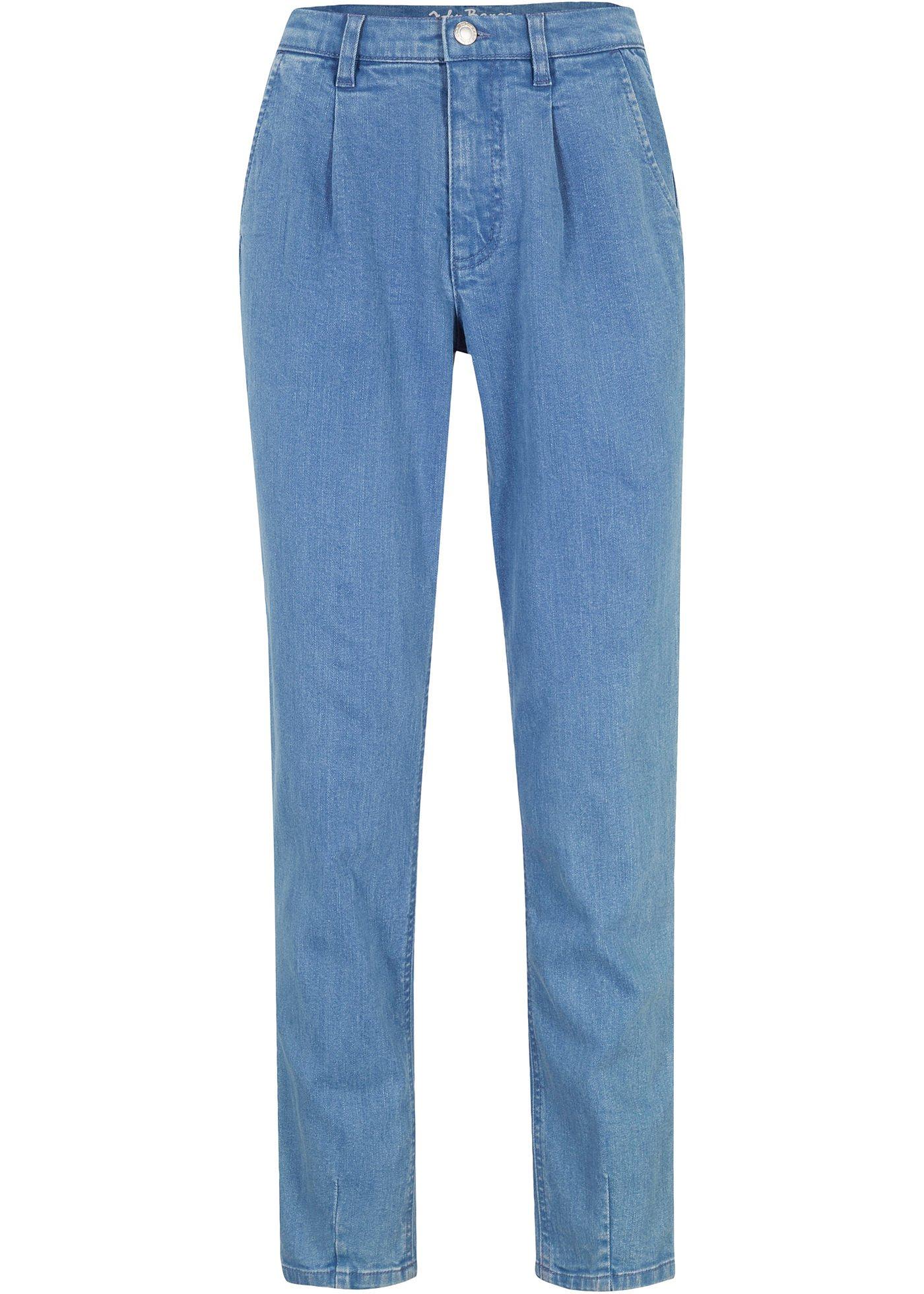 Jean extensible en coton bio, coupe en O