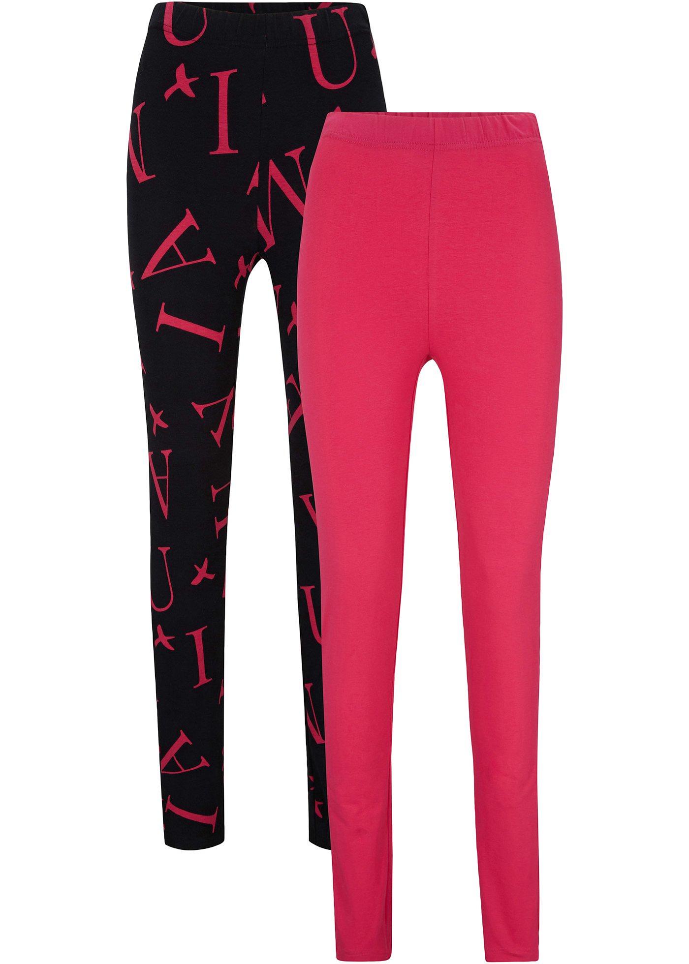 Lot de 2 leggings coton avec taille extra large