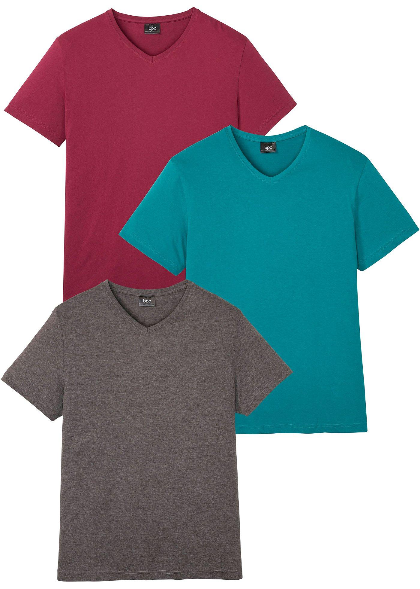 Lot de 3 T-shirts col en V
