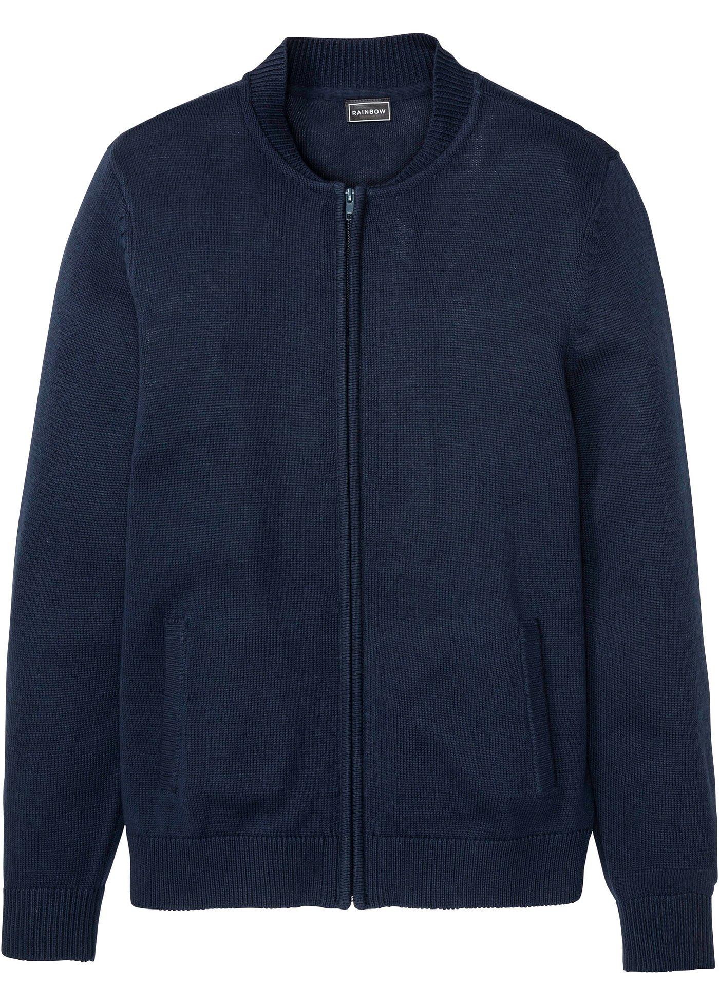 Gilet en maille à col baseball