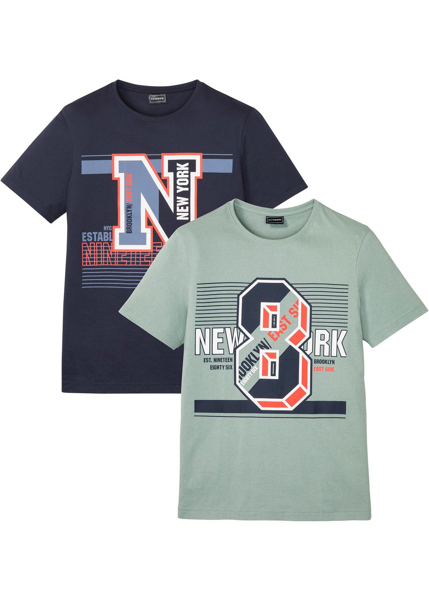 Lot de 2 T-shirts en coton bio, Slim Fit