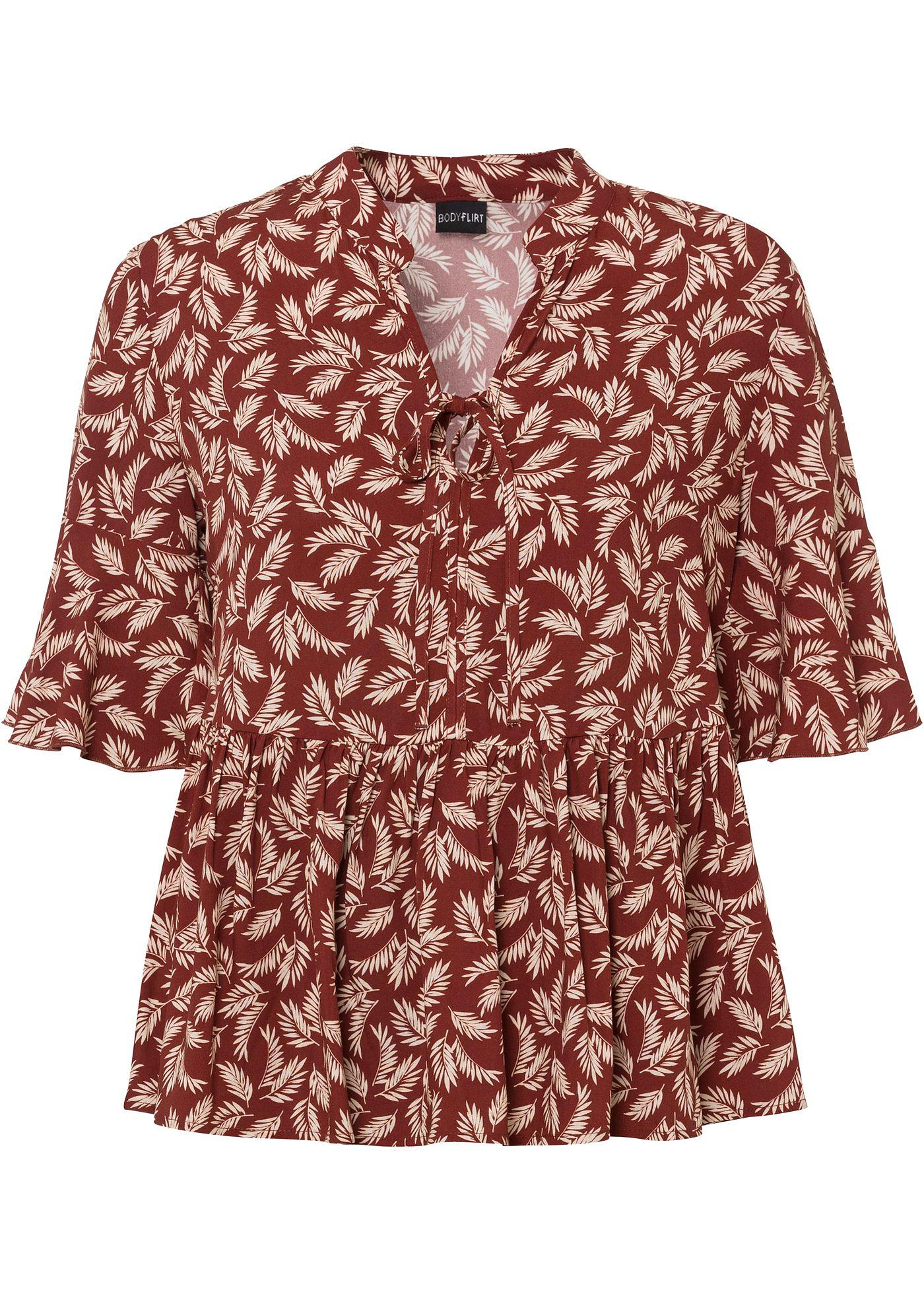 Blouse ample avec lien à nouer