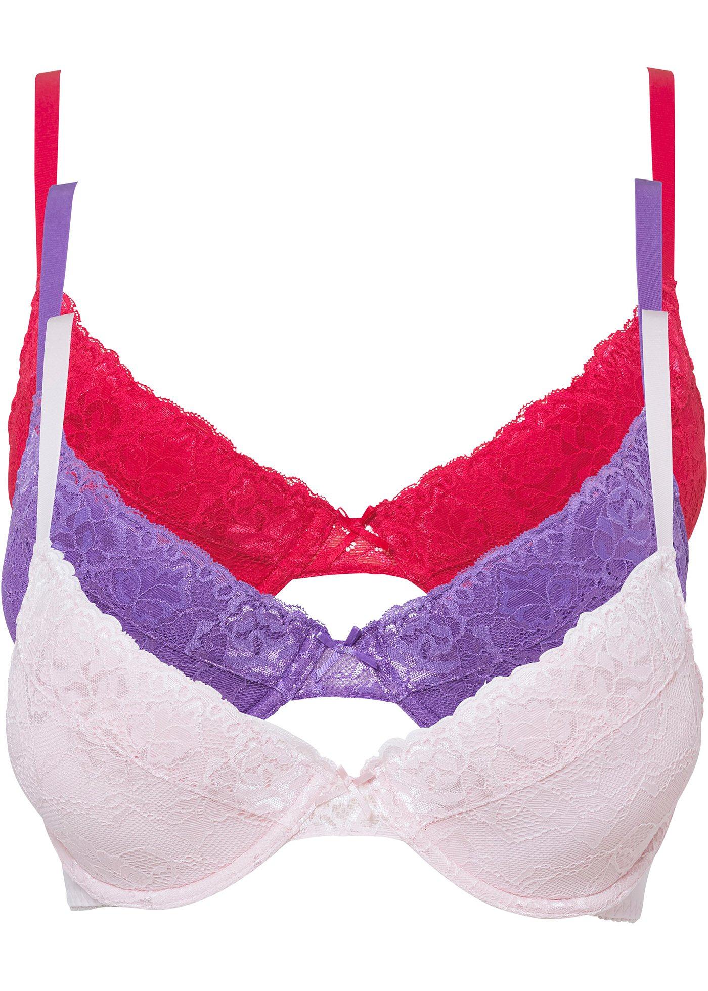 Lot de 3 soutiens-gorge push-up