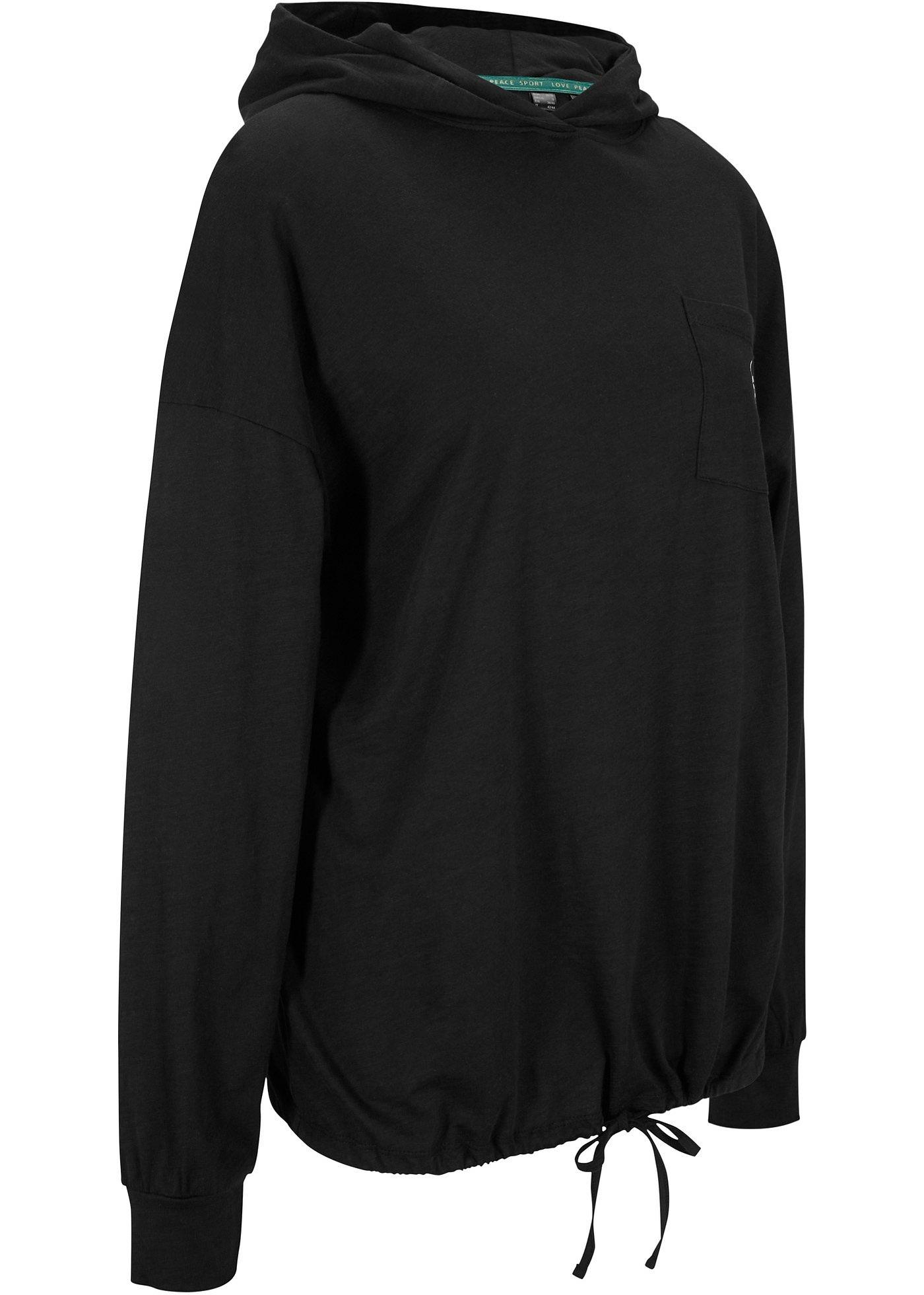 T-shirt oversize avec coton bio, manches longues