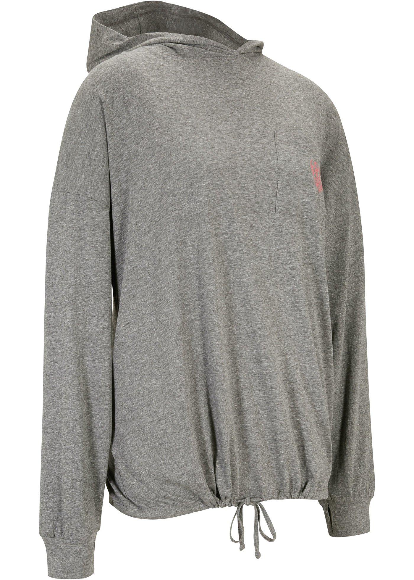 T-shirt oversize avec coton bio, manches longues