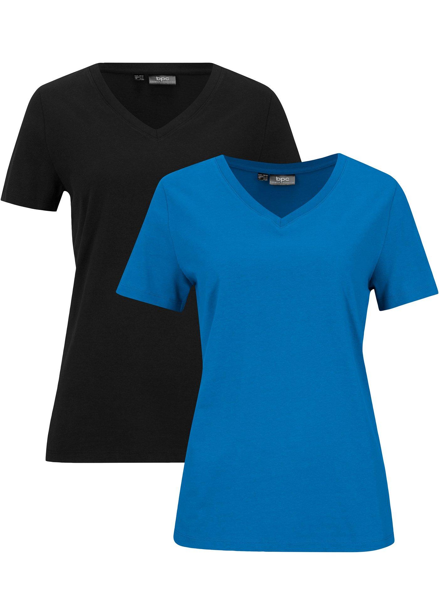 Lot de 2 T-shirts avec col en V