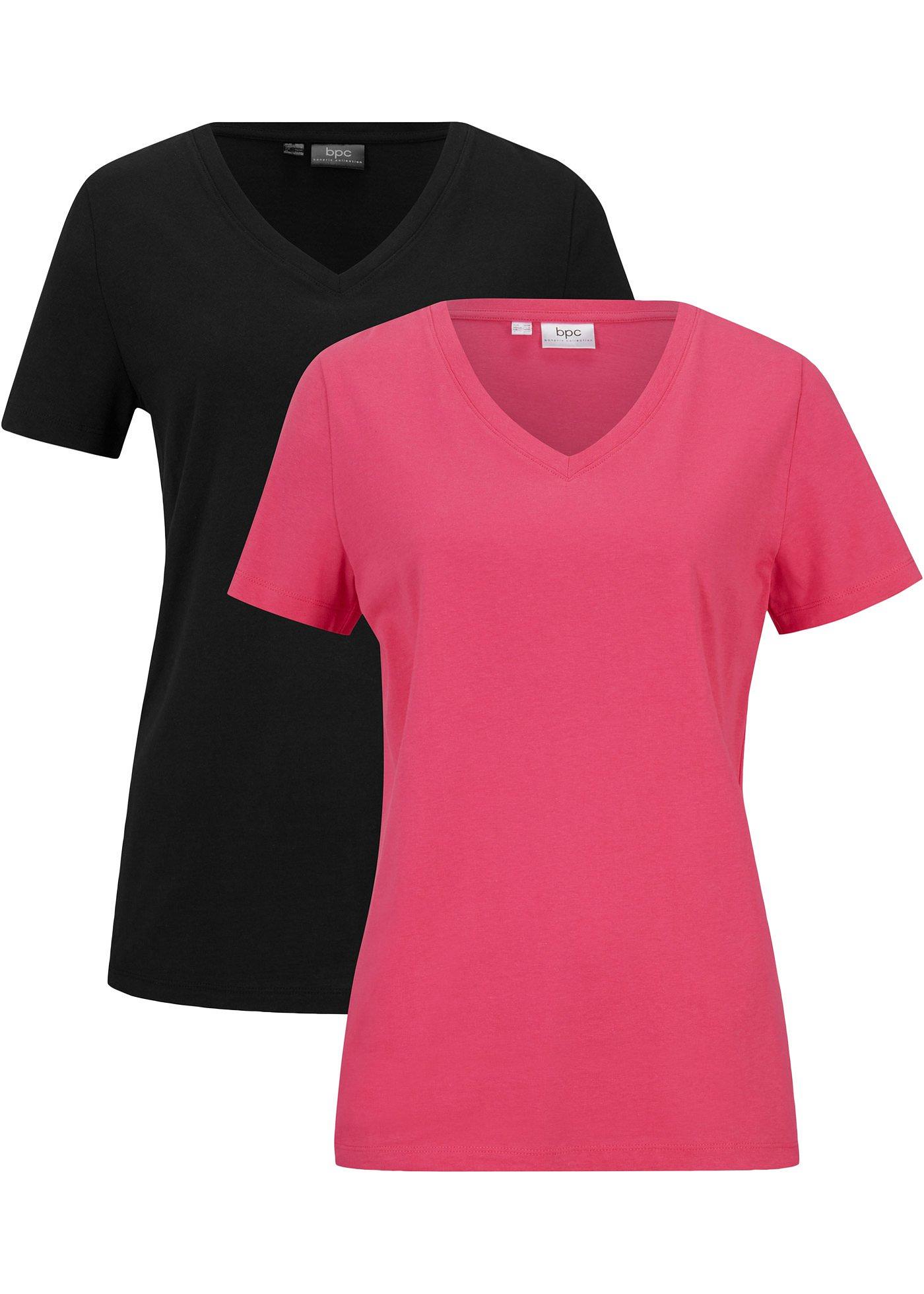 Lot de 2 T-shirts avec col en V