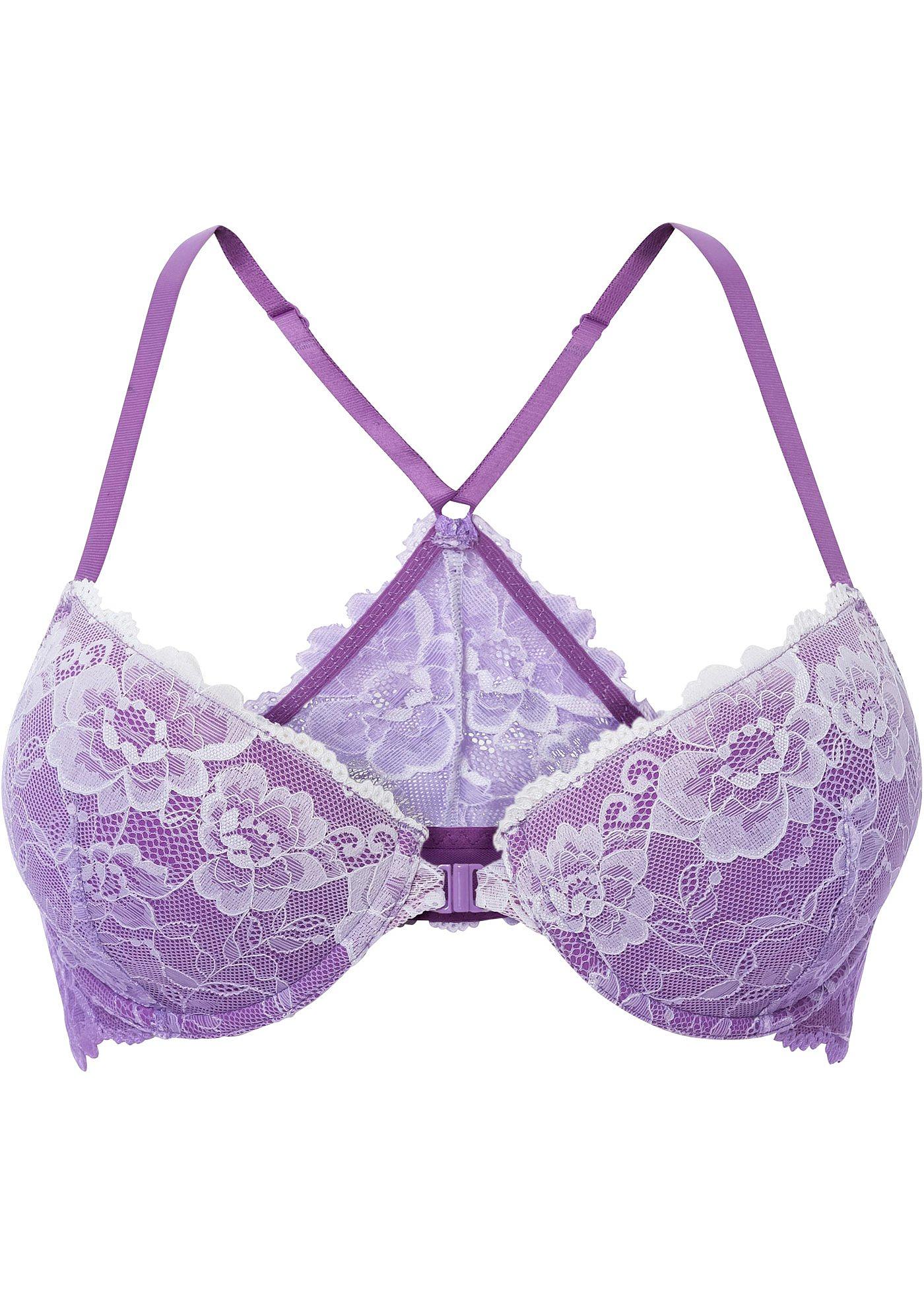 Soutien-gorge à coques et armatures fermeture devant