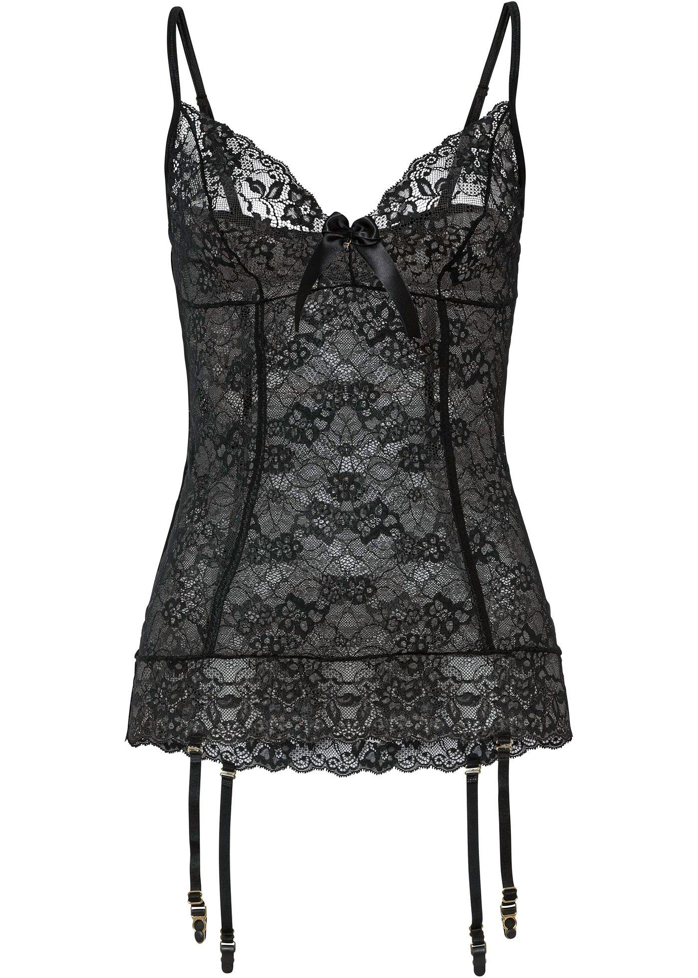 Top porte-jarretelles